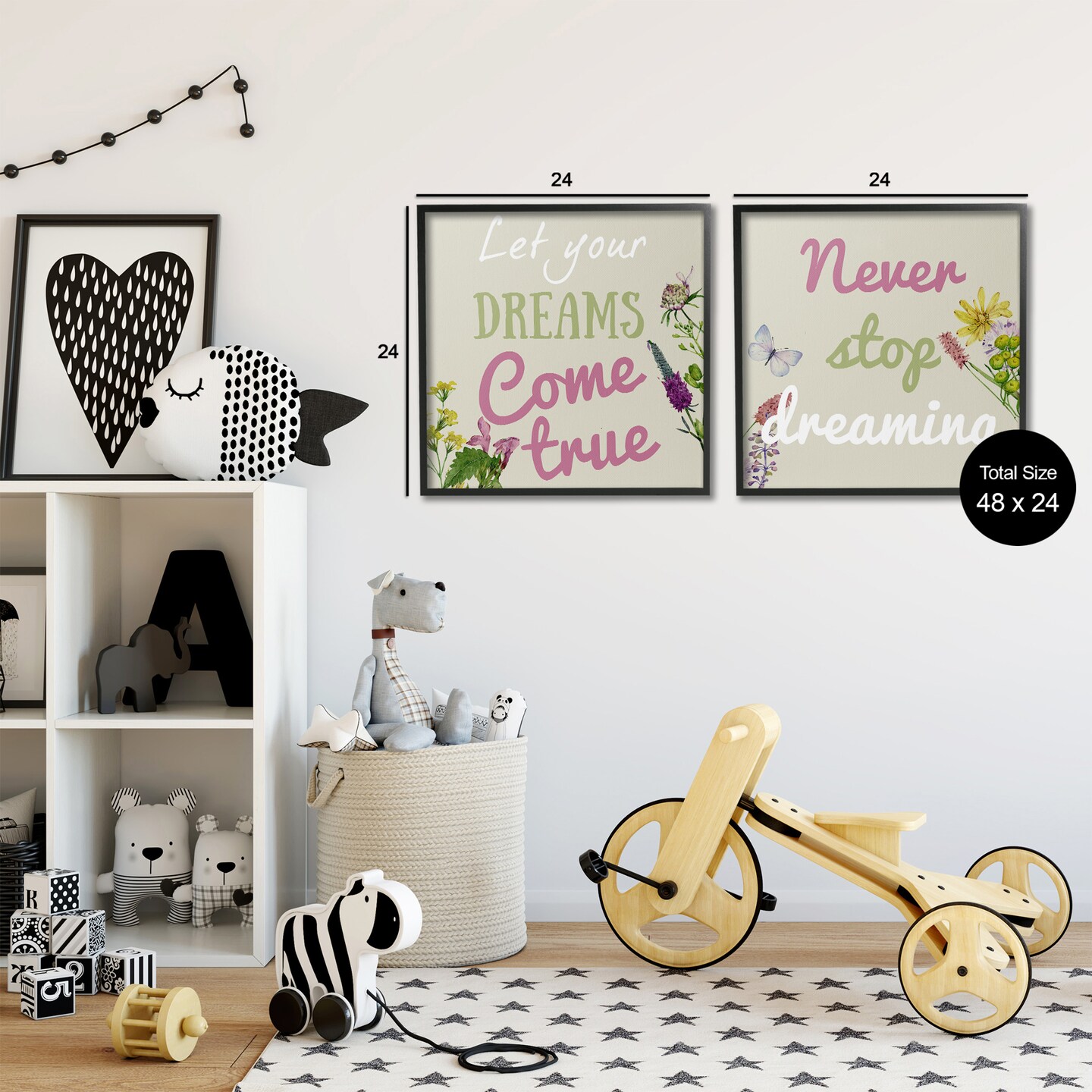Stupell Industries Motivational Dream Sentiments 2pc Framed Giclee Set Design by Kim Allen
