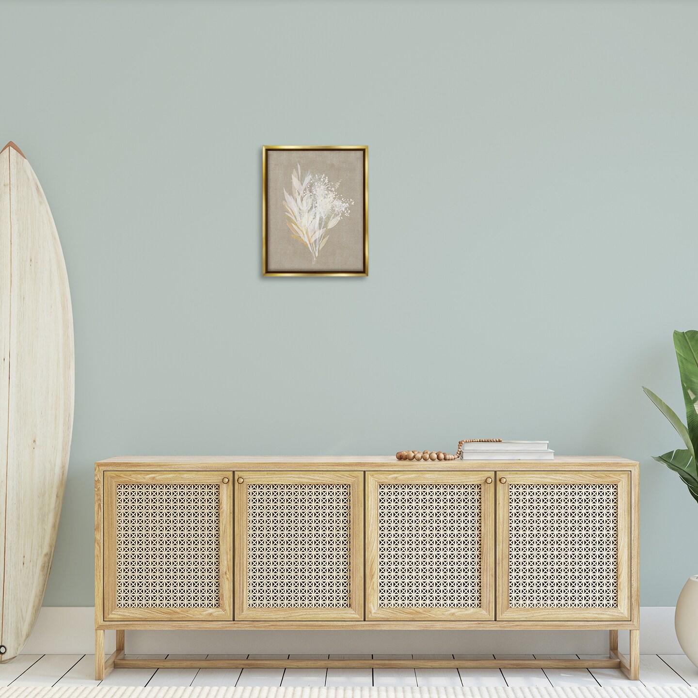 Stupell Industries Natural Herb Impression Floating Frame Design by Susan Jill
