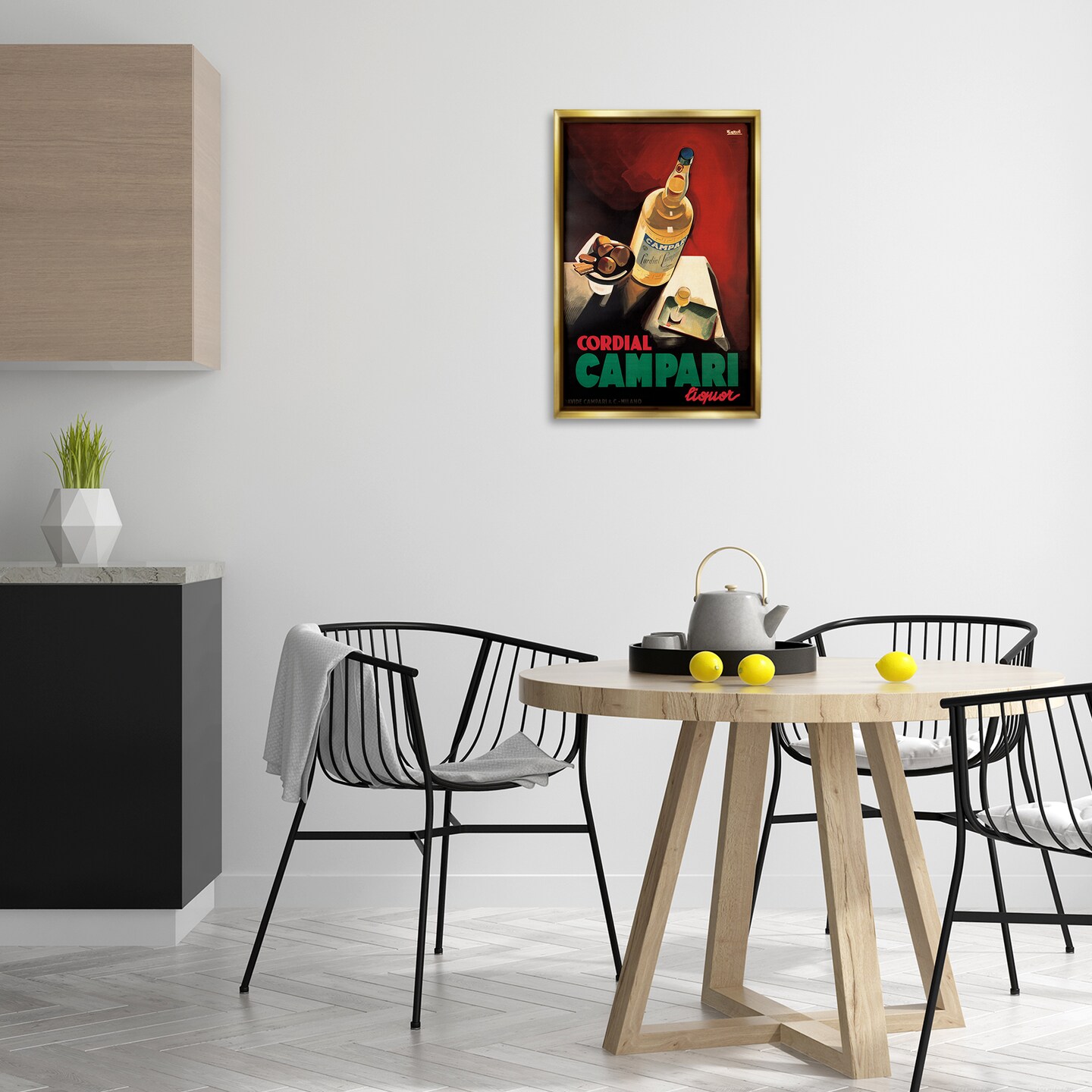 Stupell Industries Vintage Campari Wine Floating Frame Design by Marcus Jules