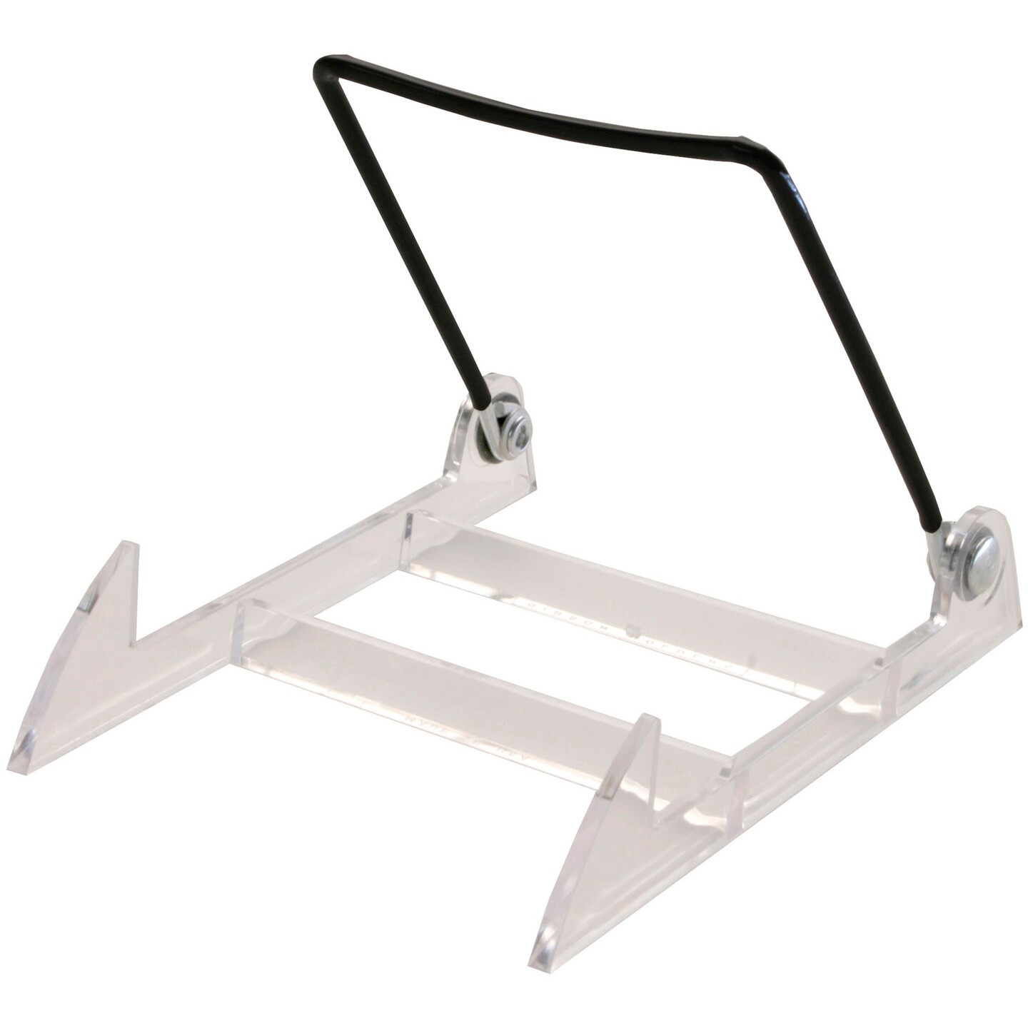 Gibson Holders 1PL Adjustable Black Wire and Clear Acrylic Display Easel, 2.75" W x 3.75" D x 3.5" H