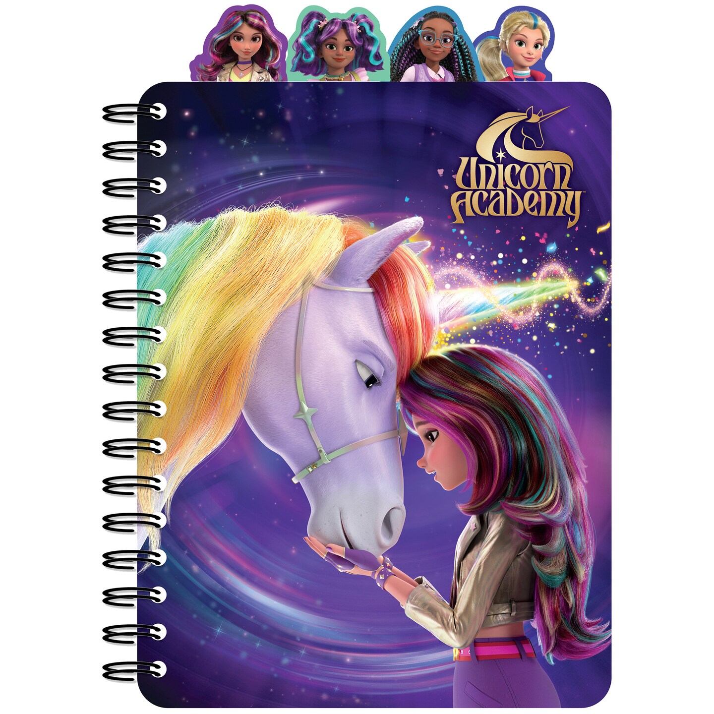 ジャンクジャーナル雑記帳　〜unicorn〜 Inkology: 4 Tab Journal: Unicorn Academy - 160 Dot Pages, Magical