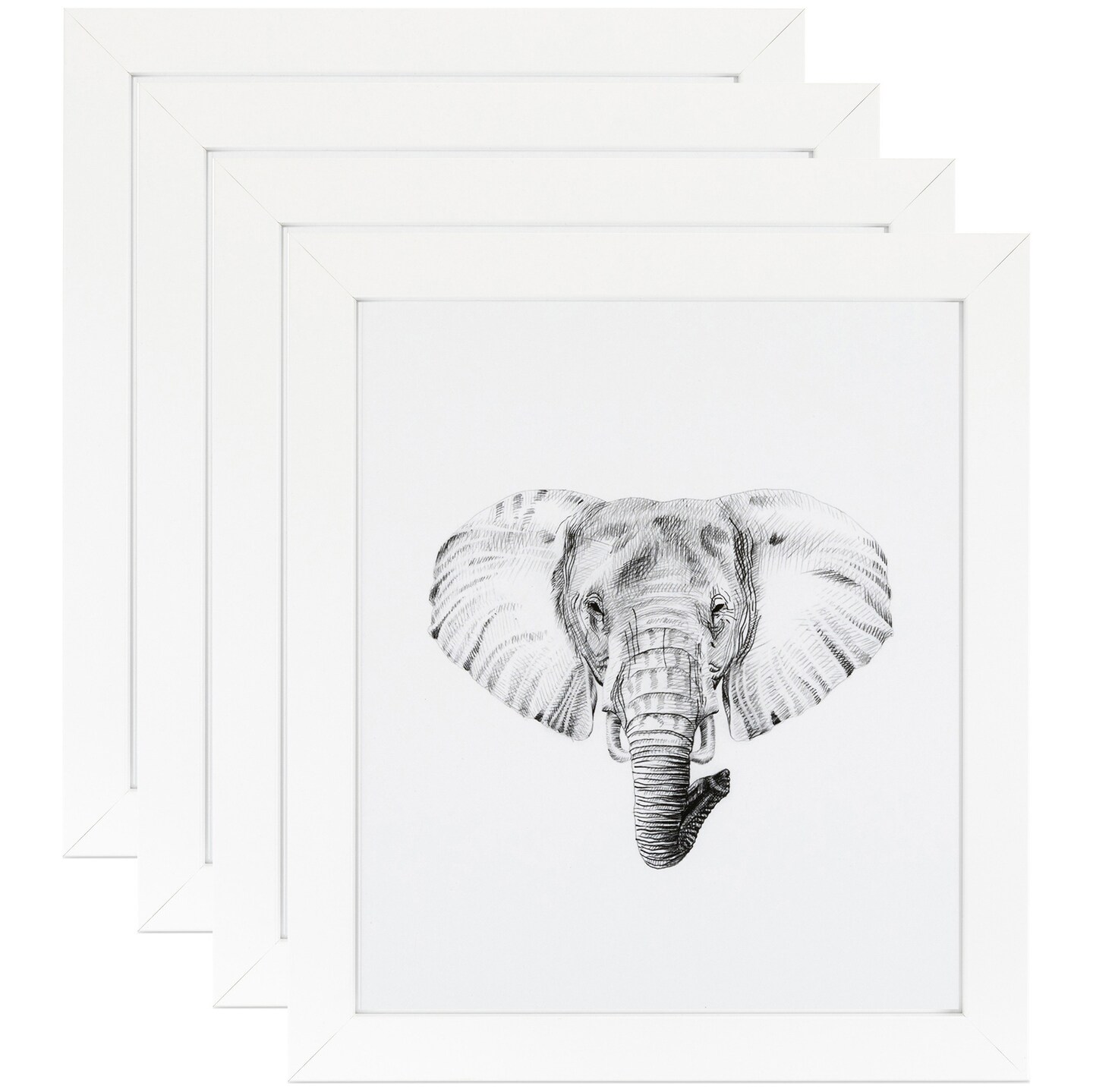 ArtToFrames 8x20 Inch Modern Picture Frame, Multi Pack, Comes with Regular Glass (WOMPack-96-8x20)