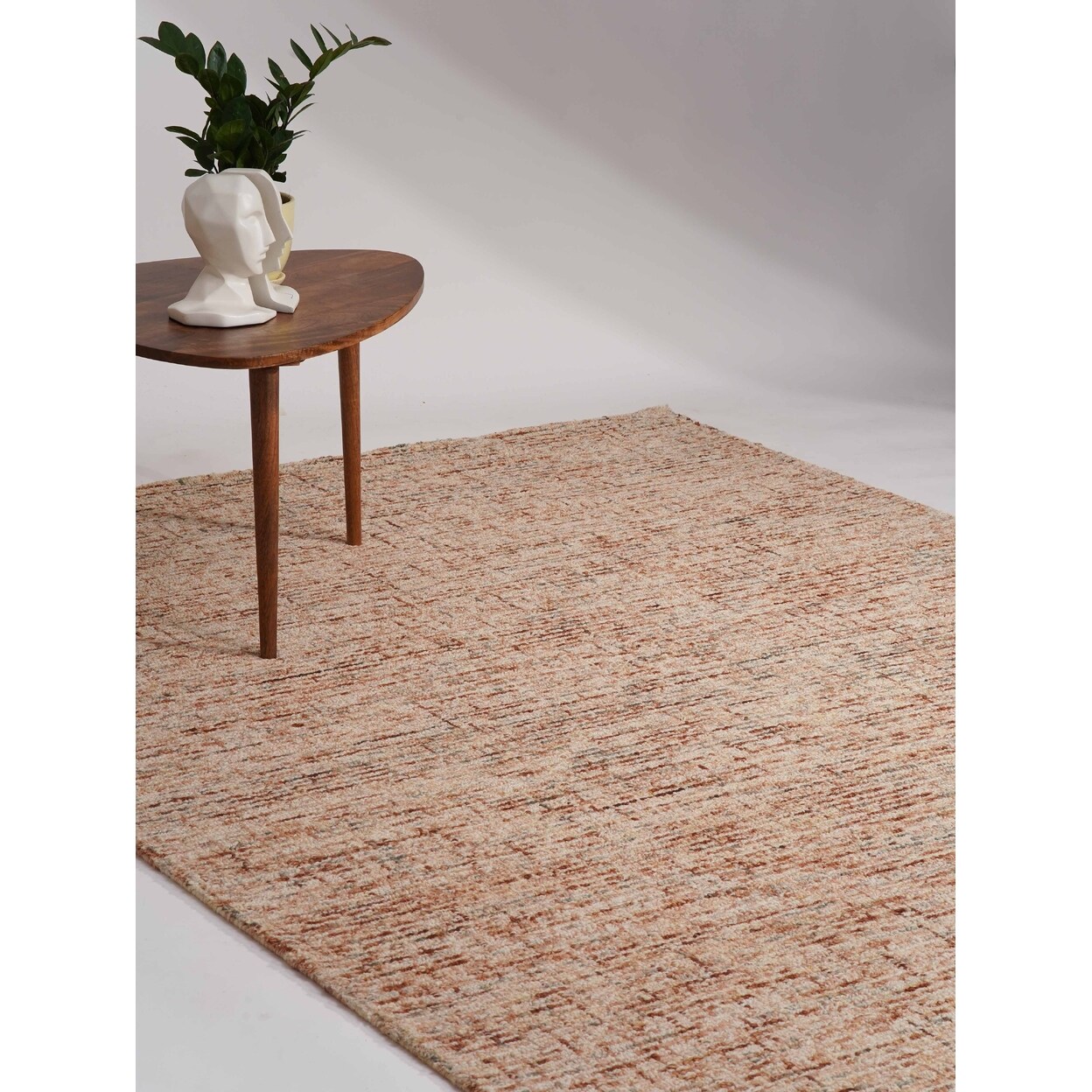 Hand Tufted Wool Area Rug Light Brown Kwc111 Eco-Friendly Large Soft Surface
