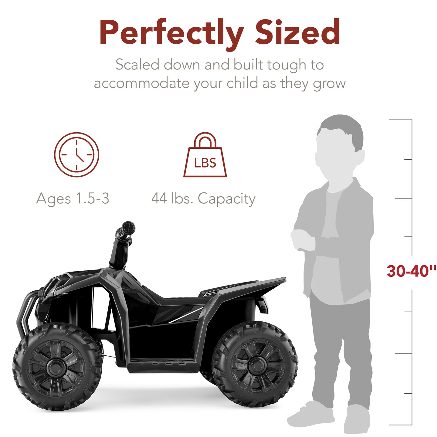Best Choice Products 6V Kids Ride-On 4-Wheeler Quad ATV Car w/ 1.8mph Max Speed, Treaded Tires