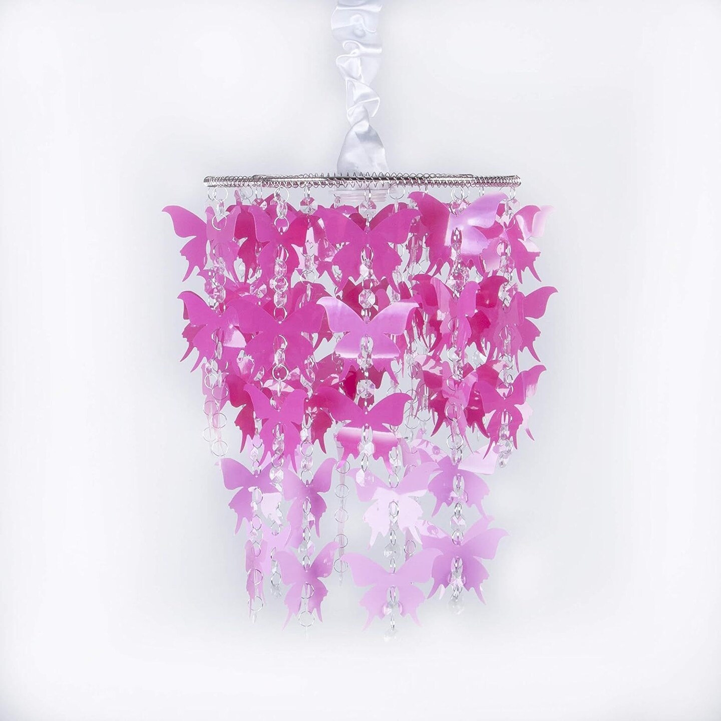 Tadpoles LSHBF004 Pink Butterfly Lamp Shade, One-Size