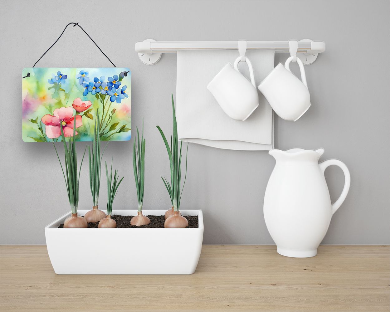 Edge Collections - 8" X 12" - Multicolor - Aluminum wall Plaque - 1 Piece