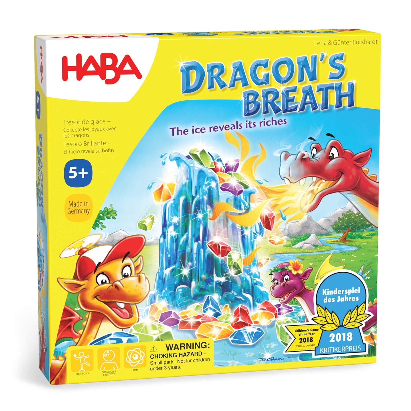 HABA Dragon's Breath Board Game - Award- Winning Board Games for Family Night and Exciting Tabletop Adventures for Dragon Fans Ages 5 and Up