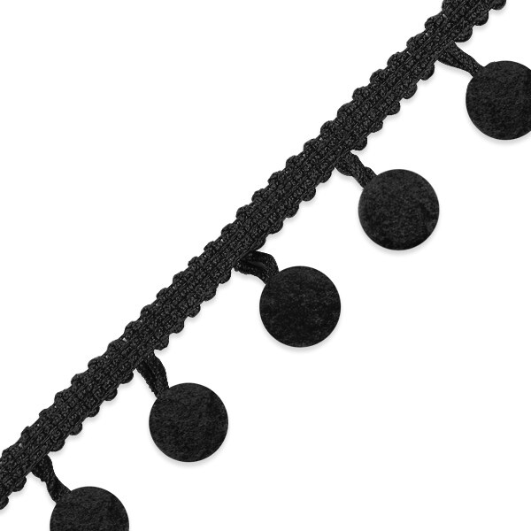 5 yards of 3/8" Pom Fringe Trim | 5 yard cut