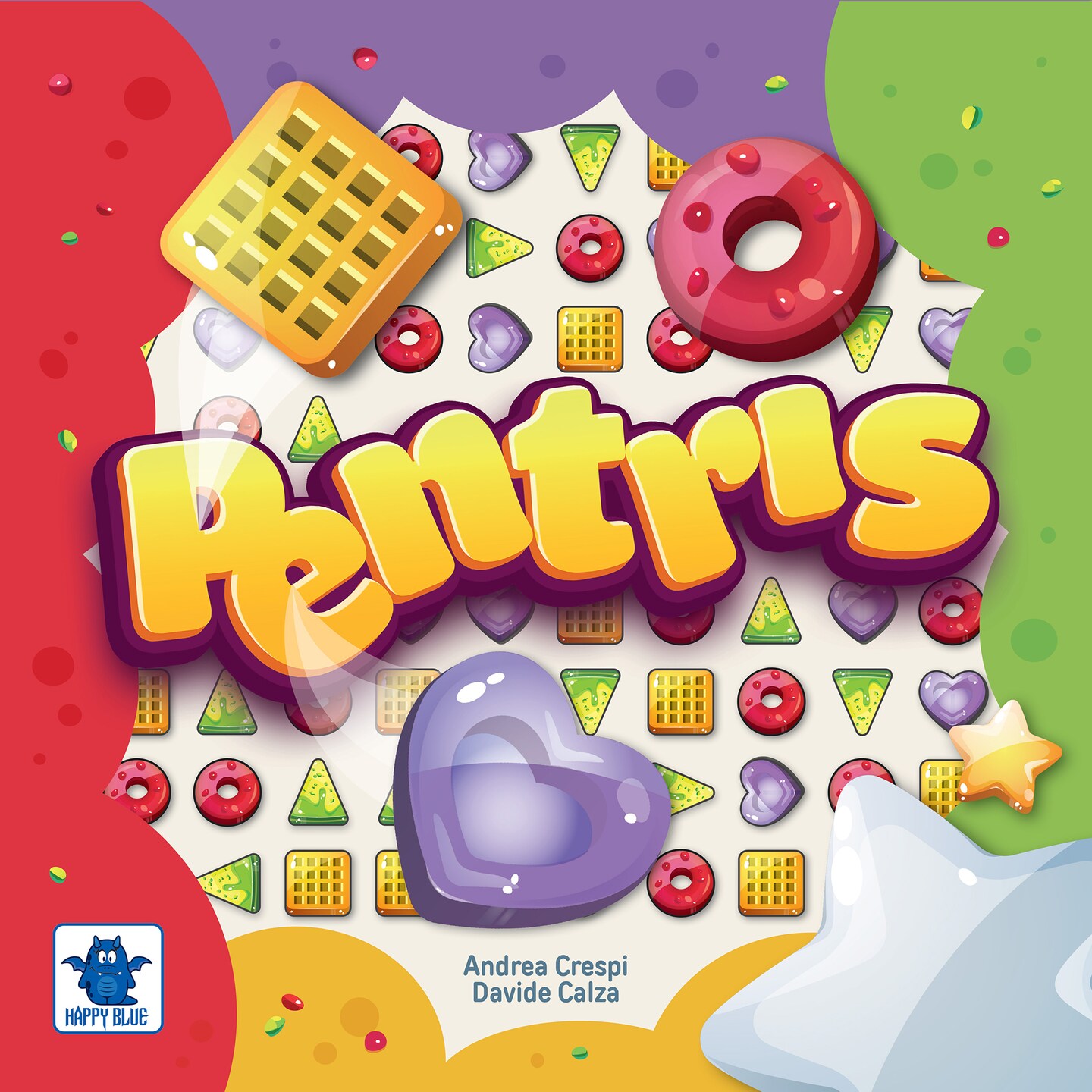 Pendragon Game Studio: Pentris - Abstract Strategy Board Game, Puzzle Real-Time Game, Treats Theme Piece Laying, Family Ages 8+, 2-4 Players, 30 Min