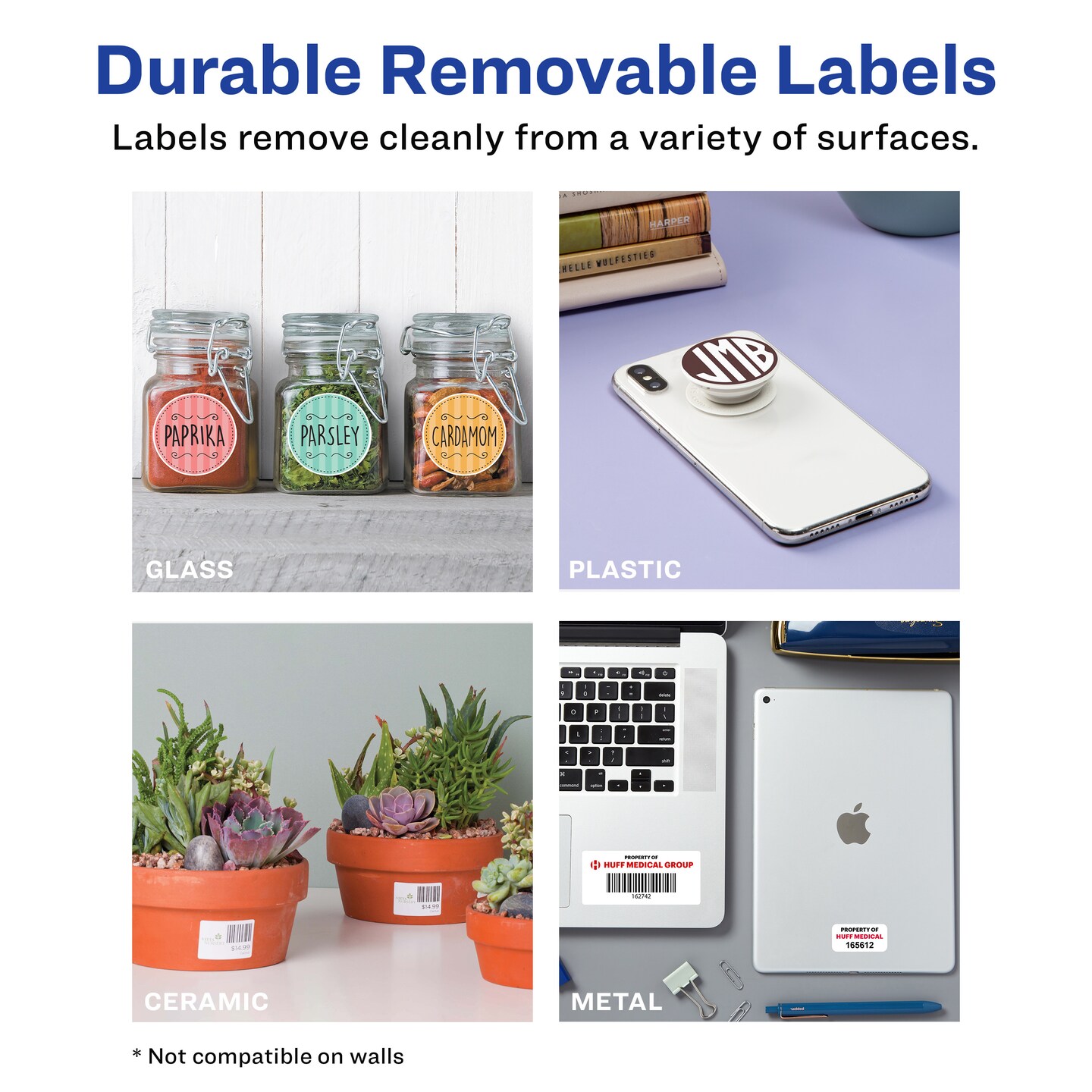 Avery Rectangle Labels with Sure Feed, 2&#x22; x 3&#x22;