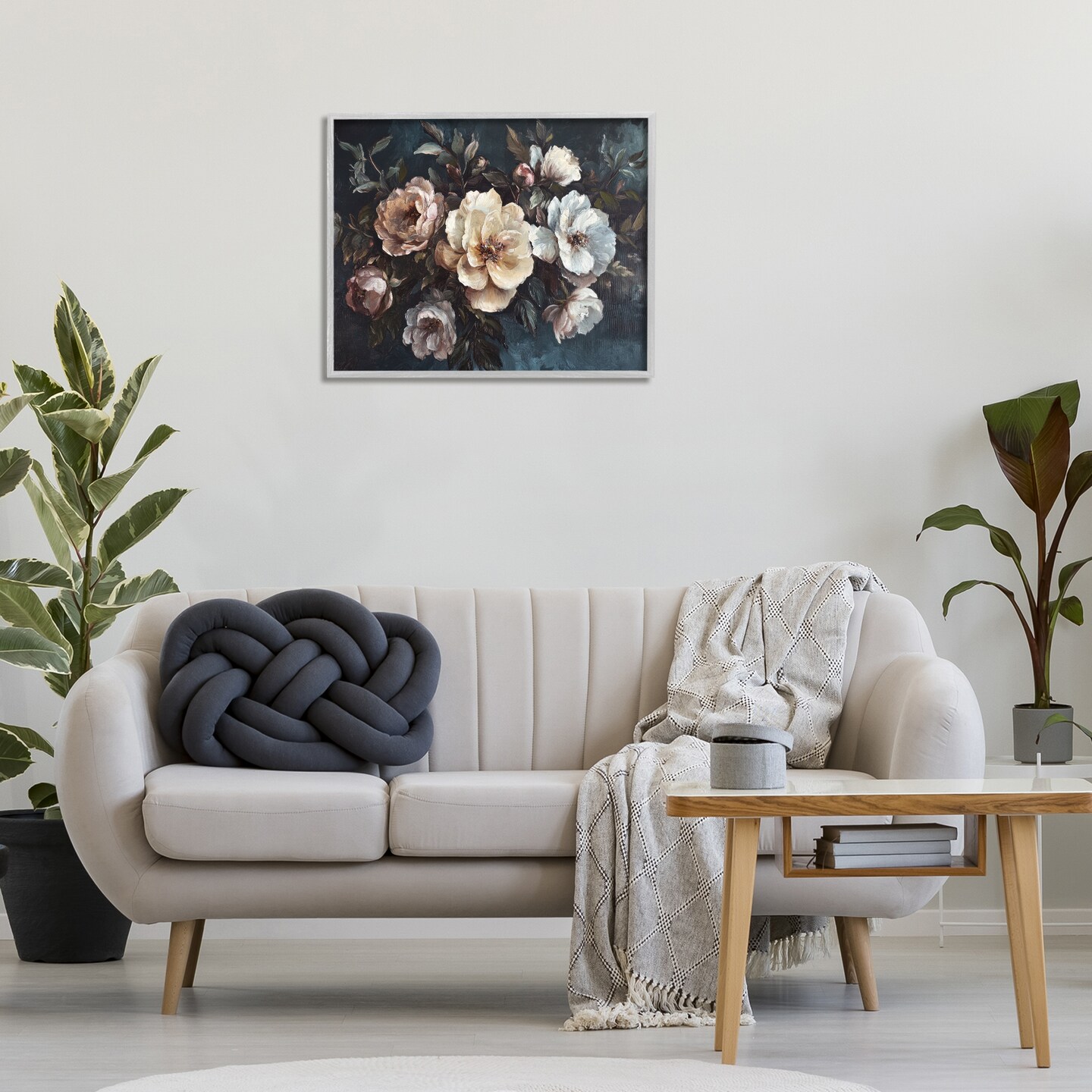 Stupell Industries Bold Vintage Blooms Framed Giclee Wall Art Design by Petal Prints Design