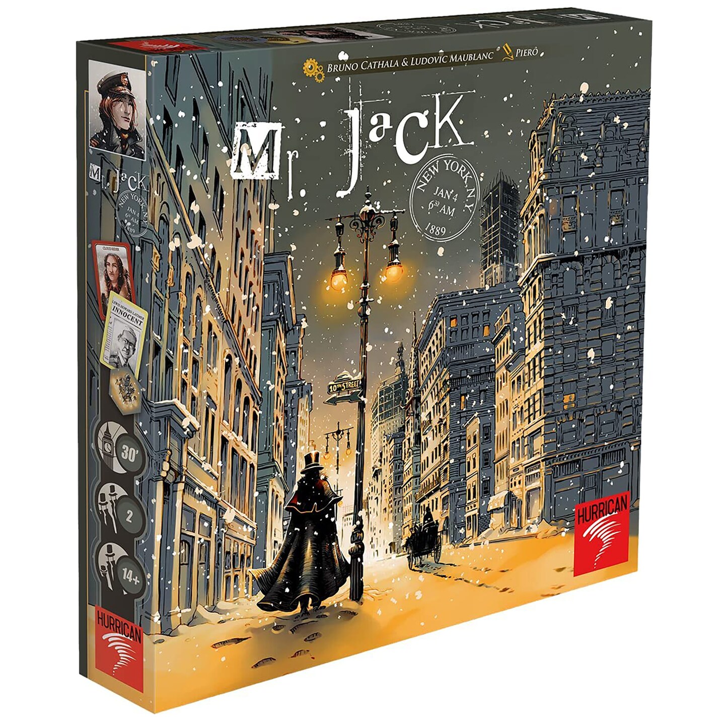 Mr. Jack New York - Tactical Detective Board Game, Ages 14+, 2 Players, 30 Min