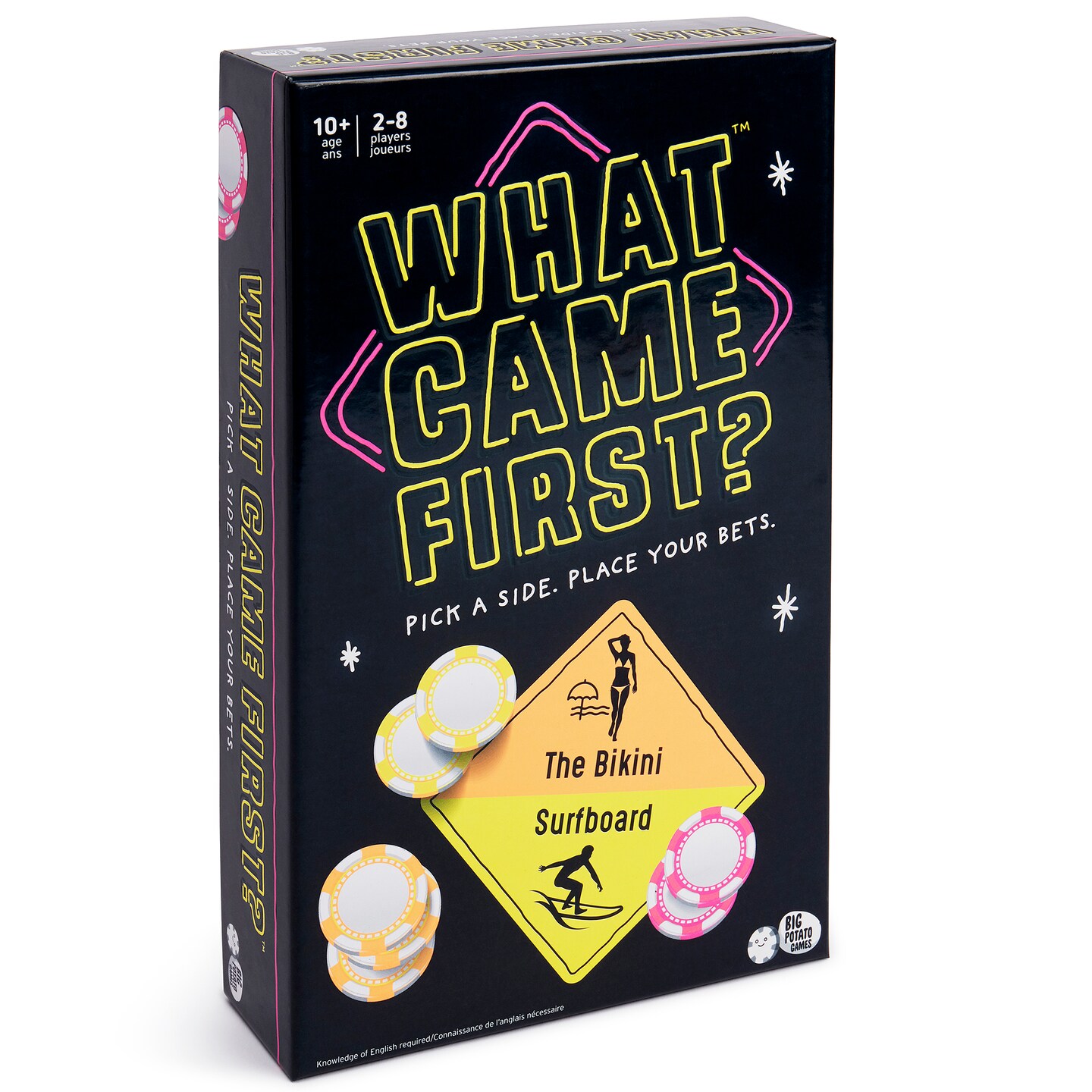 Big Potato Games: What Came First - Party Game Where You Guess Which Item Is the Oldest, Pick A Side, Place Your Bets, Ages 10+, 2-8 Players