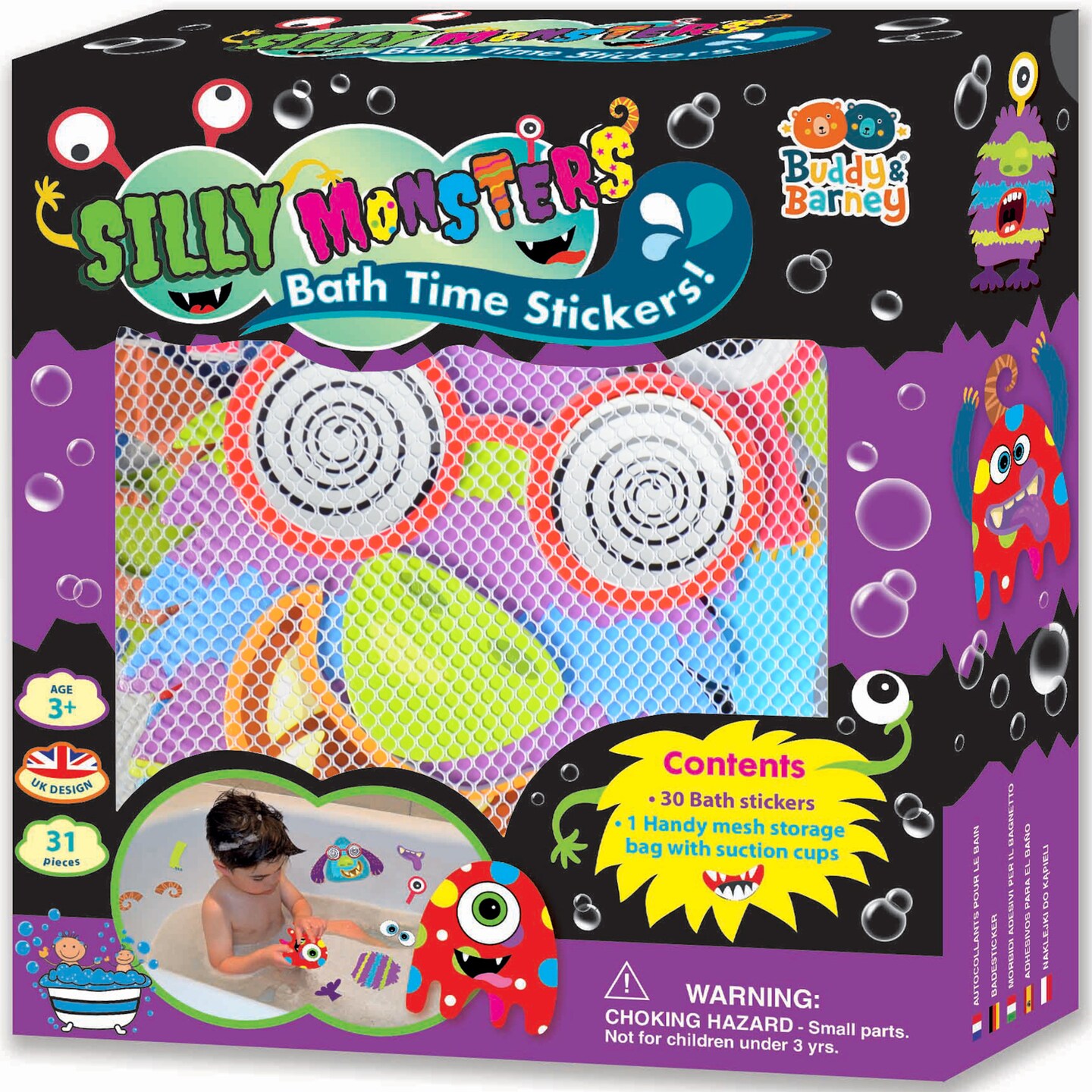 Bath Stickers - Silly Monsters