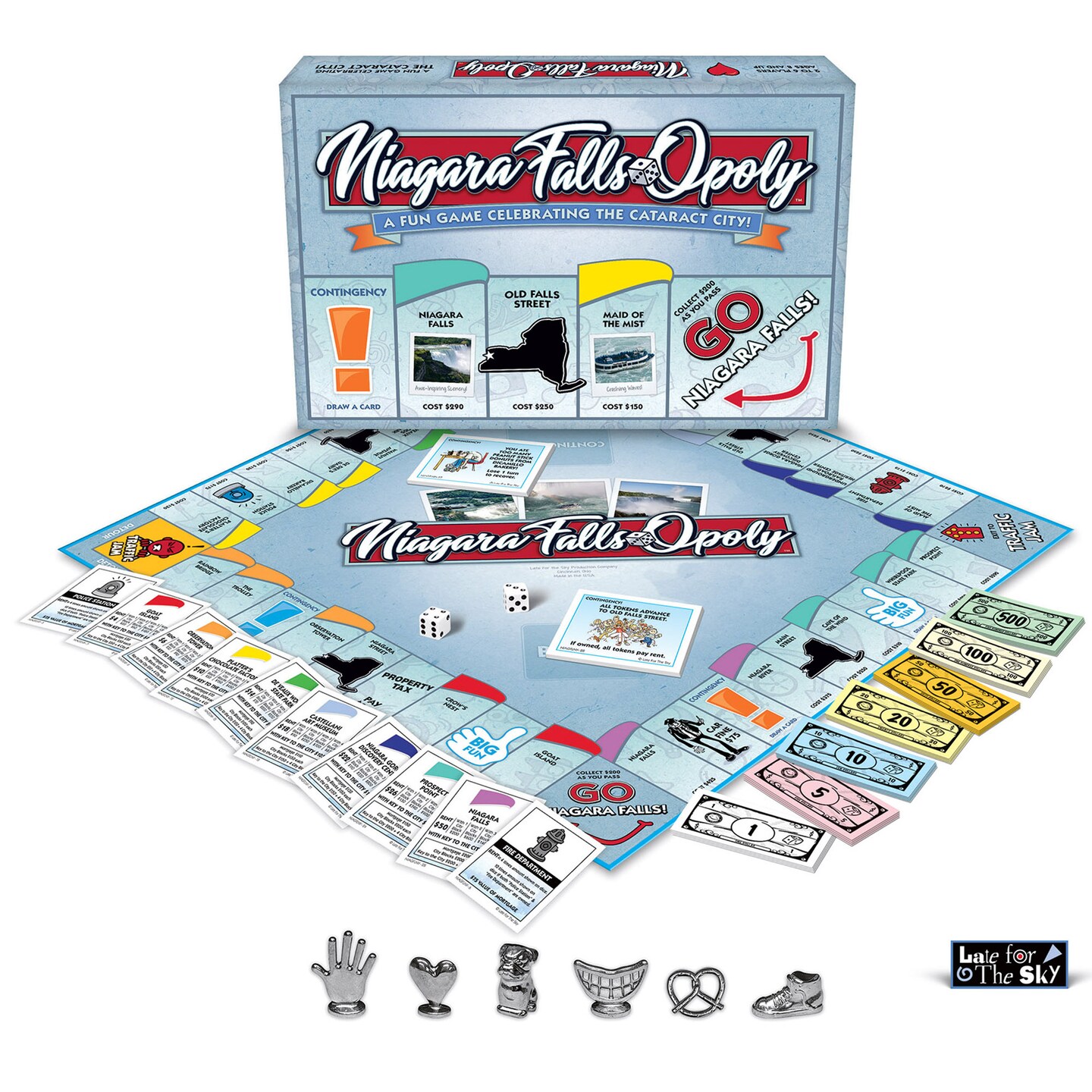 Late for the Sky: Niagara Falls-Opoly Monopoly Board Game