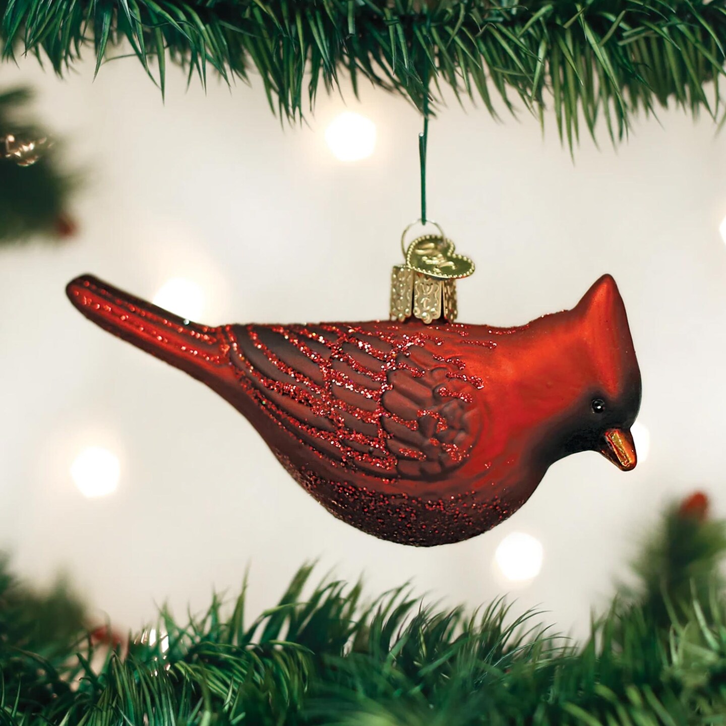 Old World Christmas 2.25 In Northern Cardinal . Tree Ornament , Ornament Happiness Joy Symbol