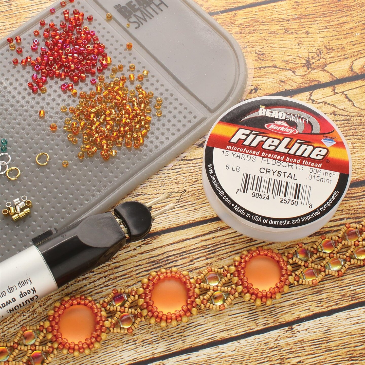 The Beadsmith Fireline by Berkley – Micro-Fused Braided Thread