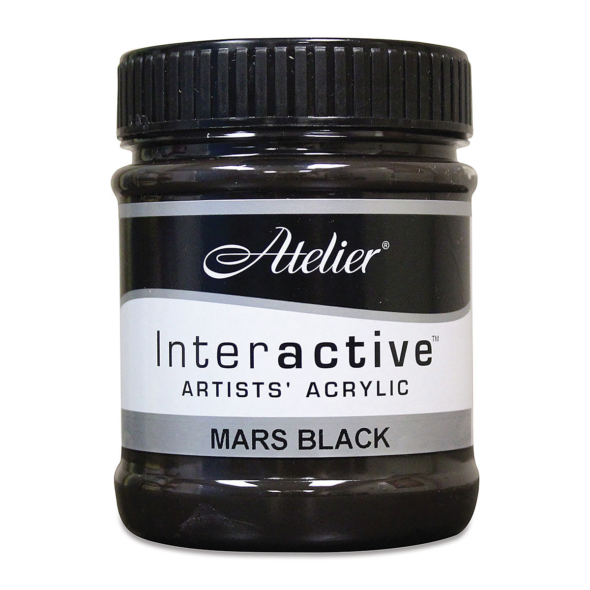 Chroma Atelier Interactive Artists' Acrylics - Mars Black, 250 ml jar