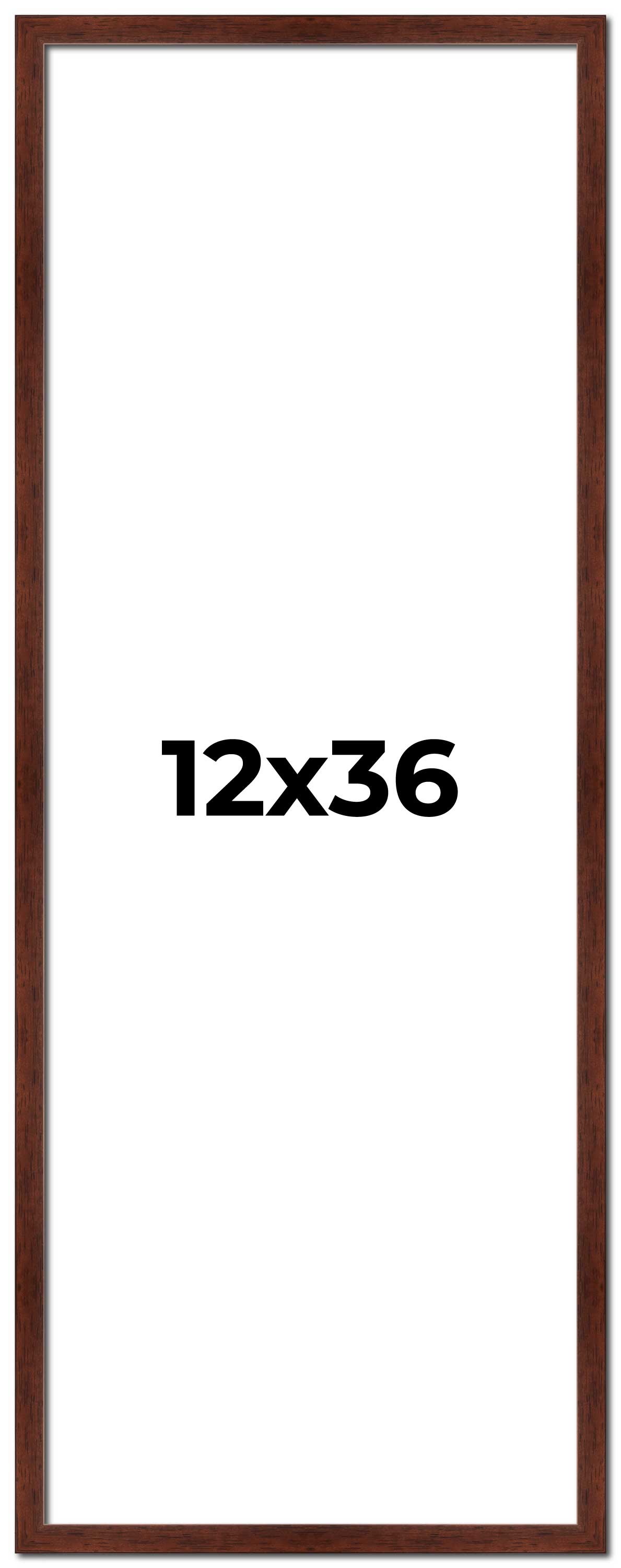 Panoramic Classic Modern Brown Frame - UV Acrylic, Foam Board Backing, Hanging Hardware