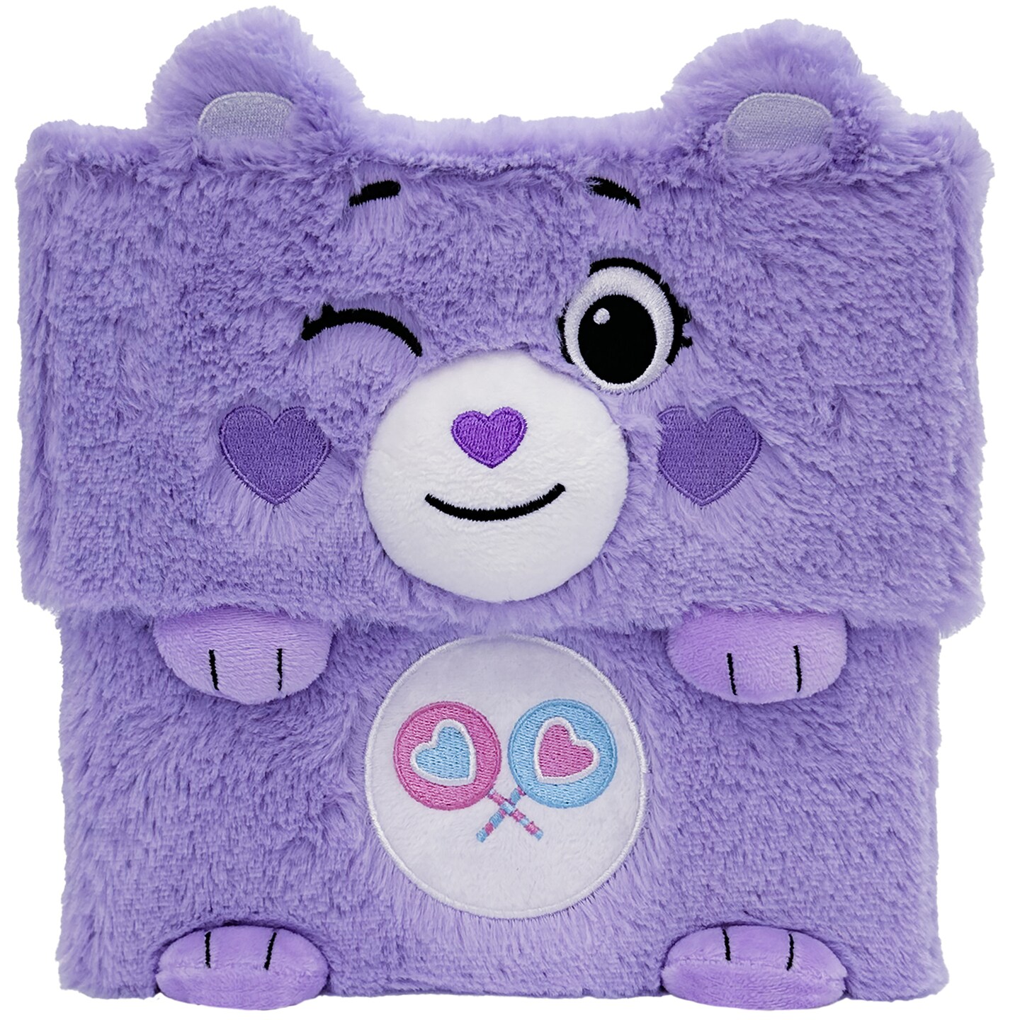 Care Bears: Storables 8&#x22; Box - Share Bear - Purple Character Themed Bin, Fabric Storage Container, Opening Top Lid, Holds Toys, Books &#x26; More, Licensed