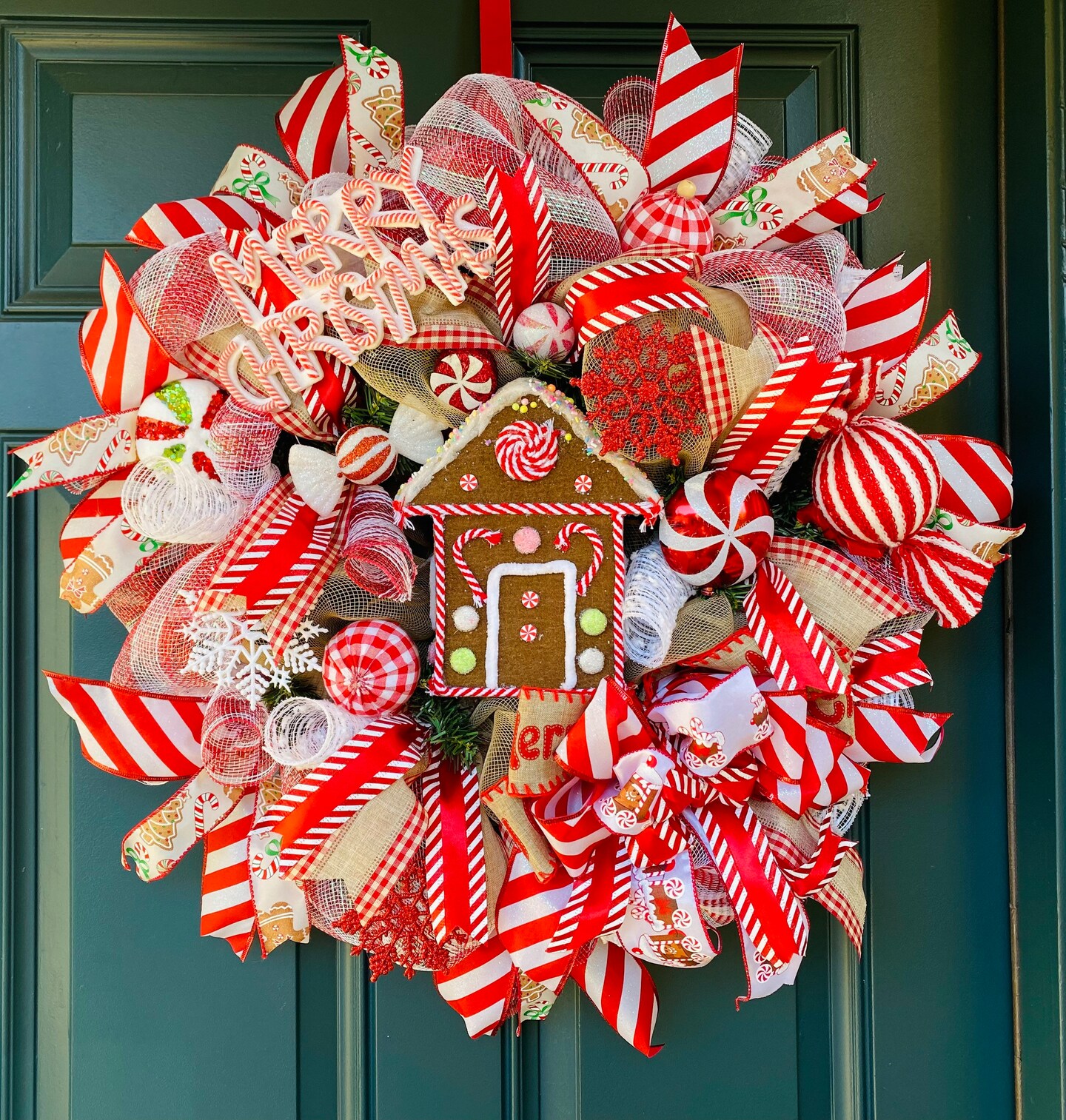 Gingerbread Wreath, Gingerbread Decor, Wreath, Christmas Wreath