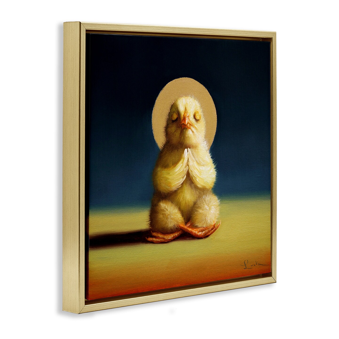 Stupell Industries Meditating Yoga Chick Framed Floater Canvas Wall Art