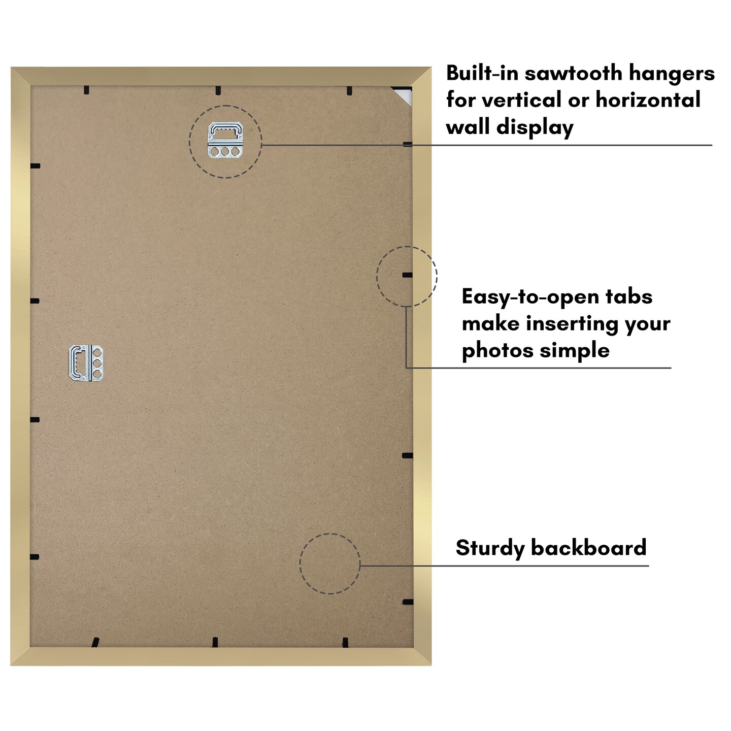 Americanflat Picture Frame with Arch-Shaped Mat - Ideal for Any Room, Living Rooms, Dorm Room