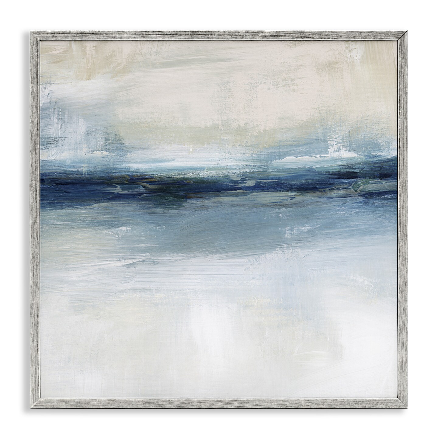 Stupell Industries Timeless Nautical Gloomy Sea Abstract Framed Giclee Art