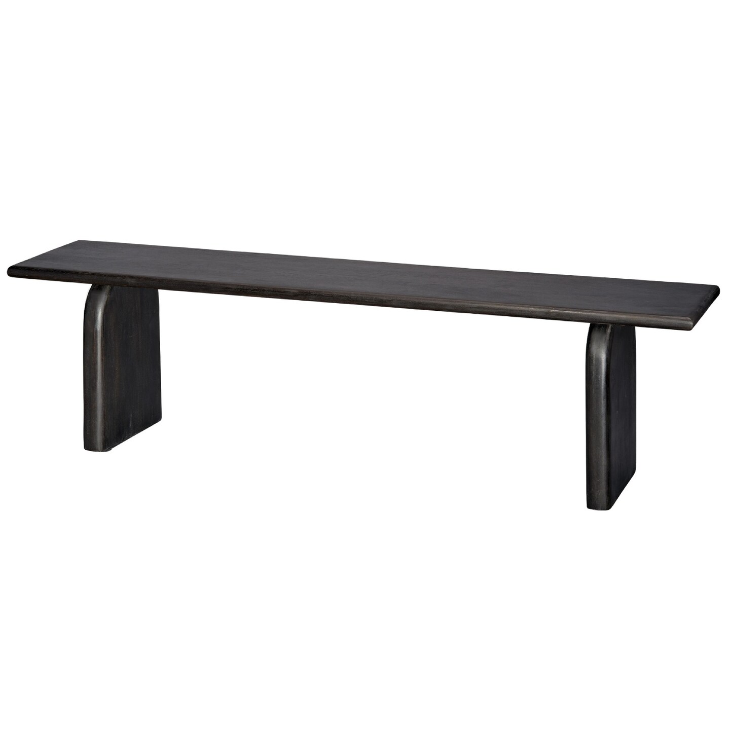 Jamie Young Company Hand Carved Wooden Bench - 65&#x22; - Black