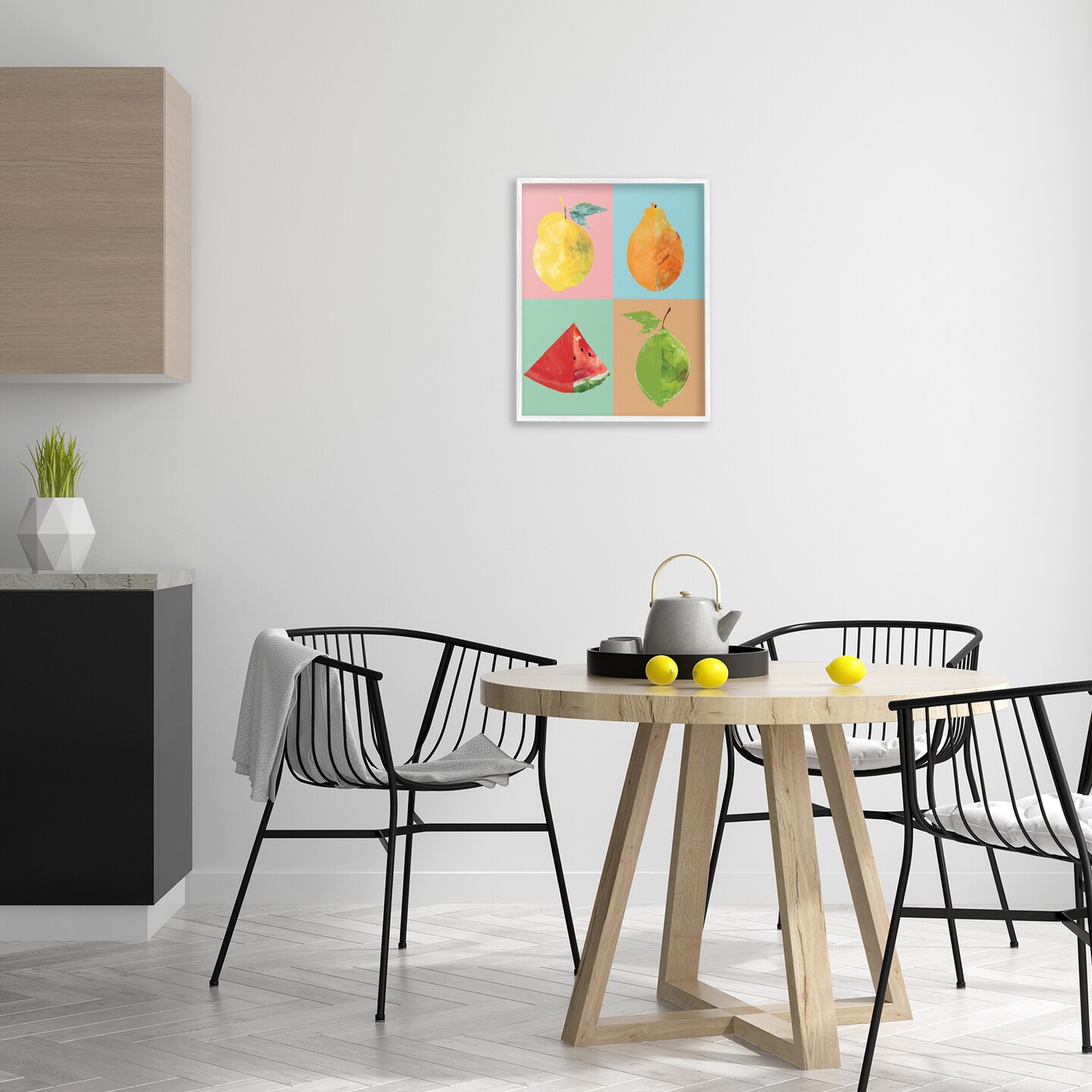 Stupell Industries Modern Pop Fruits Abstract Framed Giclee Wall Art Design by Carol Robinson