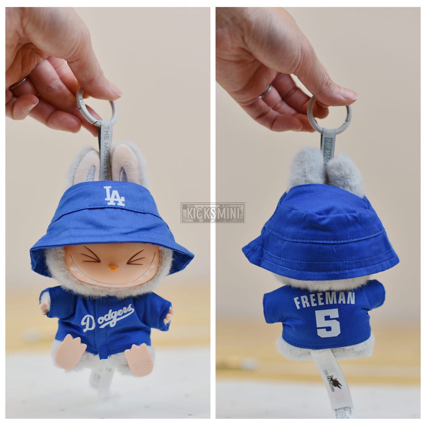 Labubu Clothes L.A. Dodgers 5 Freeman Jersey with Hat | Labubu