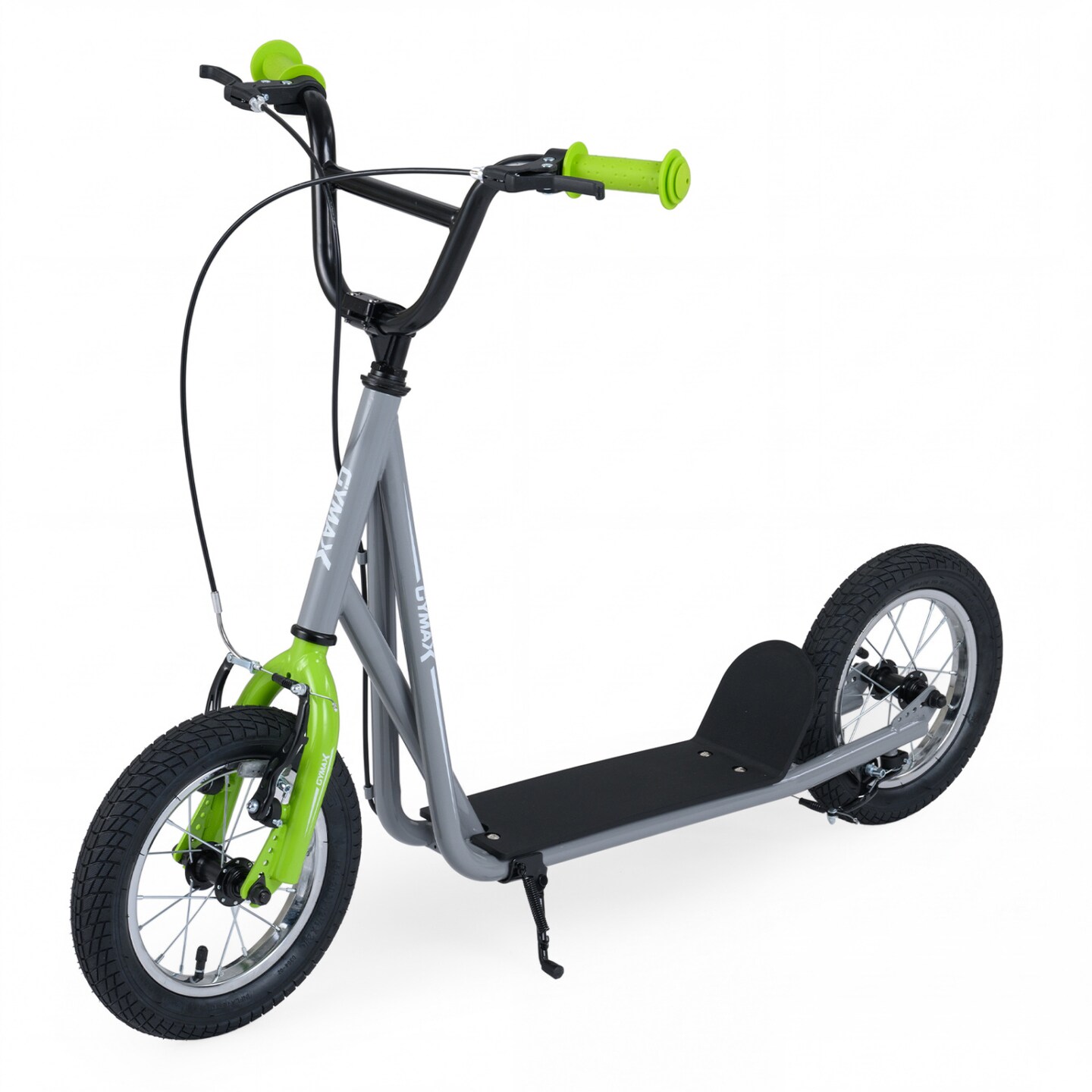 Outdoor Kick Scooter with V-Type Hand Brakes, Wide Deck and 12