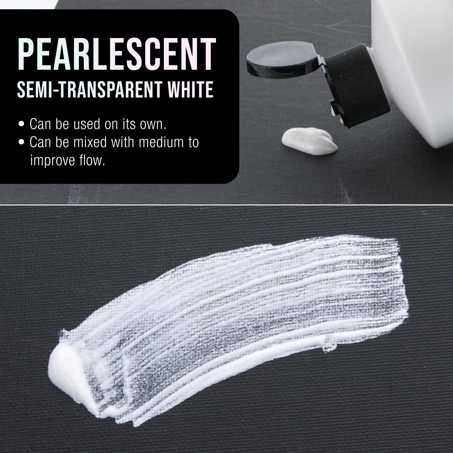 32 Oz (Quart) Acrylic Pearlescent Effects Medium - Creates Pearl Iridescent Metallic Shimmer for Fluid Art & Acrylic Painting