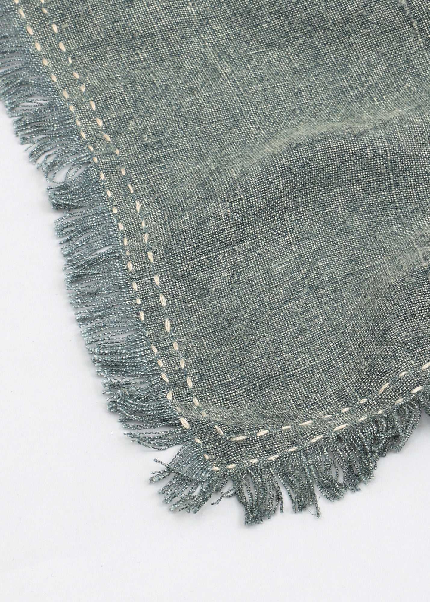 Stonewashed Linen Woven Throw Blanket with Fringe &#x2013;  52&#x22; x 68&#x22;