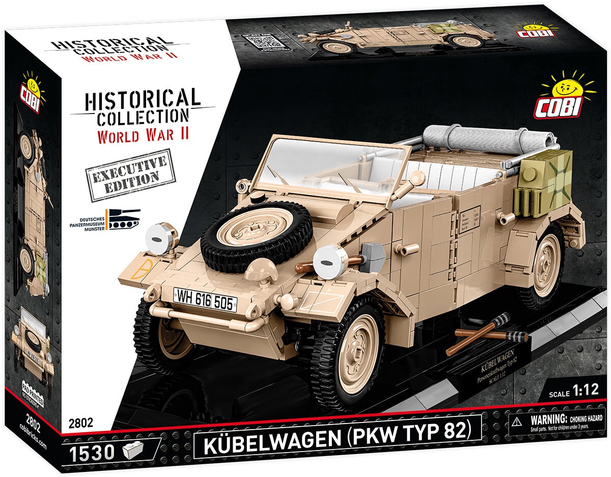 COBI Historical Collection WWII K&#xFC;belwagen (PKW TYPE 82) Vehicle - EXECUTIVE EDITION
