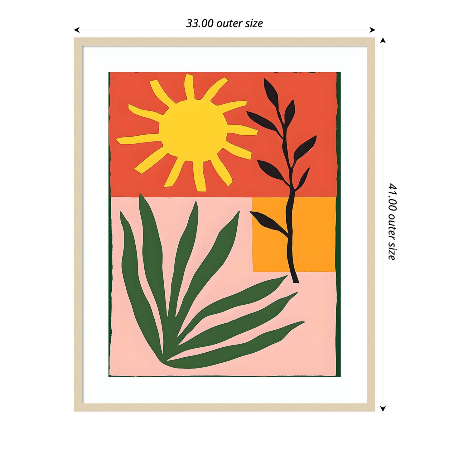 Bold Sol II by Walker Noble Wood Framed Wall Art Print