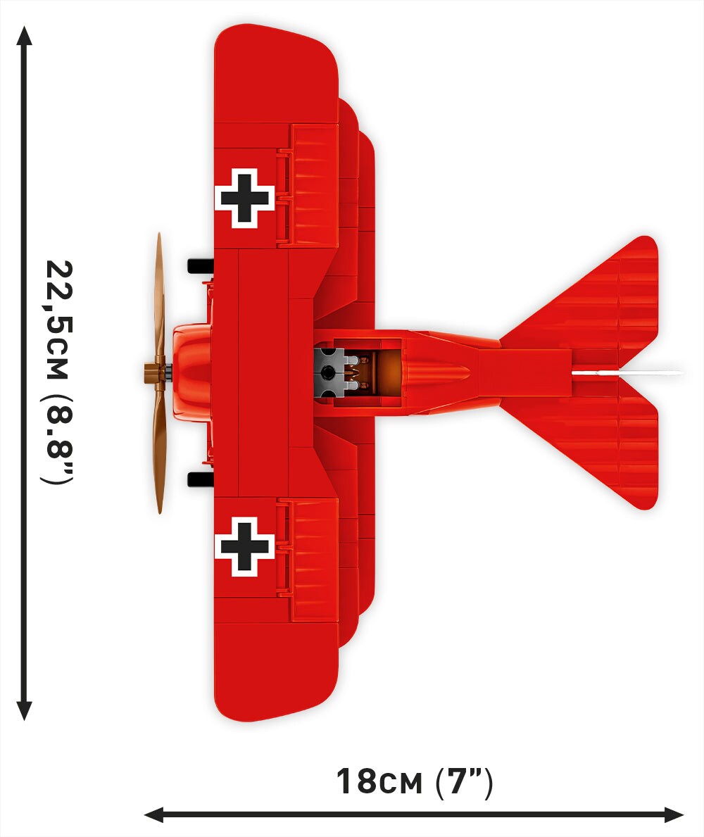 COBI Historical Collection: Great War FOKKER DR.1 &#x22;RED BARON&#x22; Plane