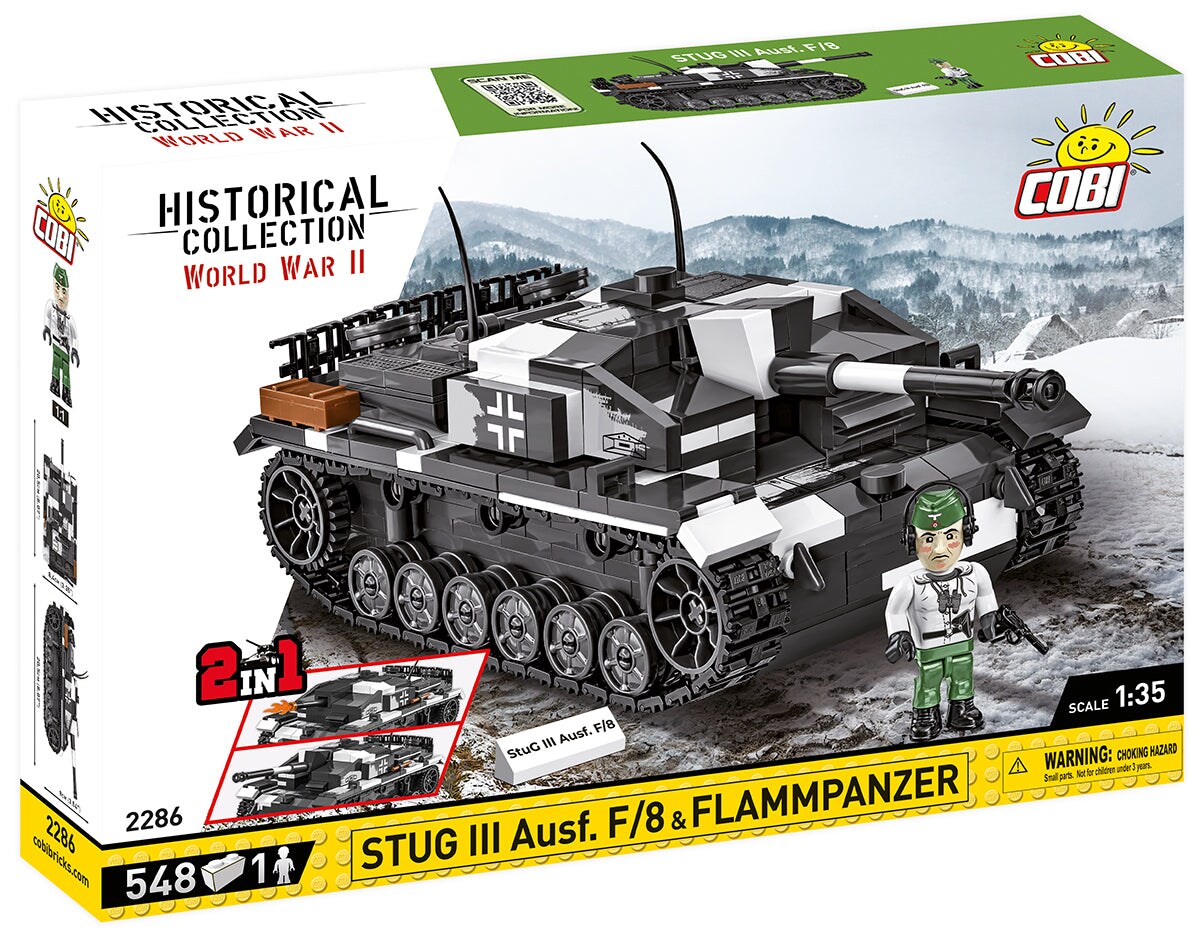 COBI Historical Collection WWII STUG III Ausf. F/8 &#x26; Flammpanzer (2-in-1)