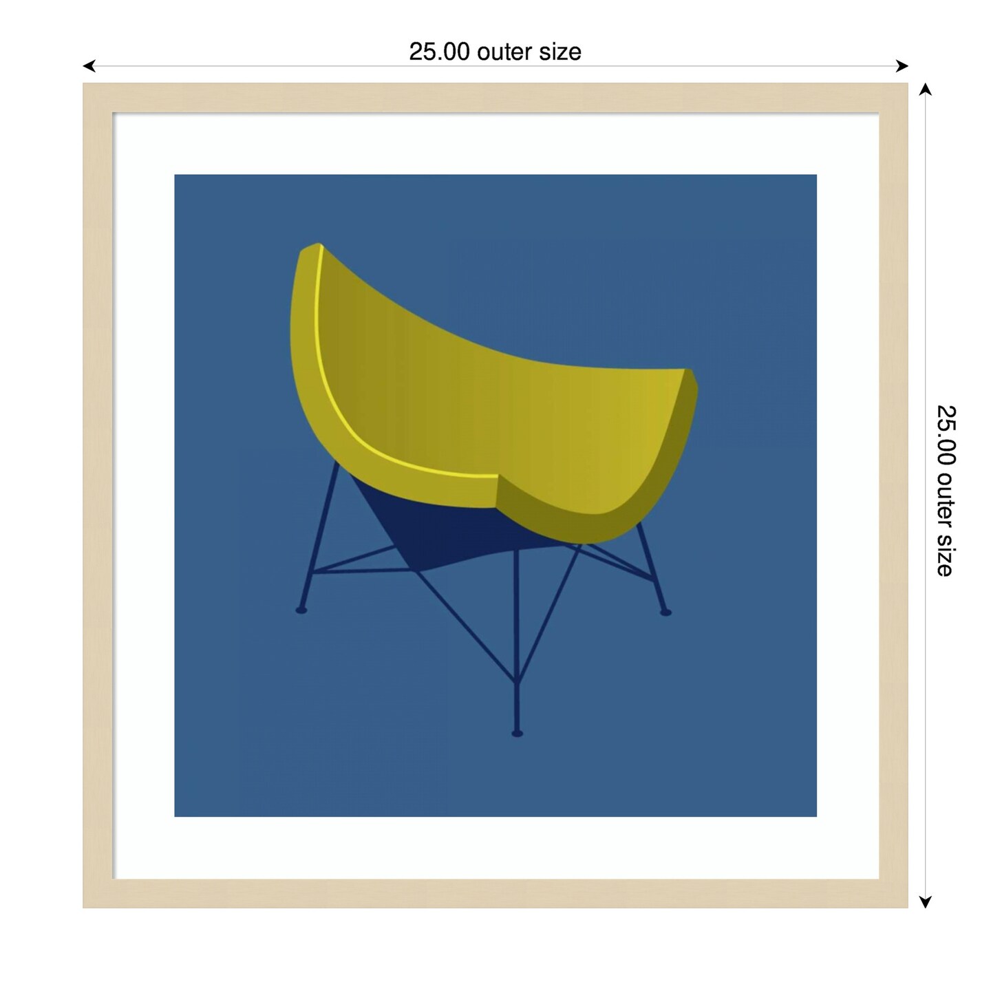 Mid Century Chair I by PI Gallerie Wood Framed Wall Art Print