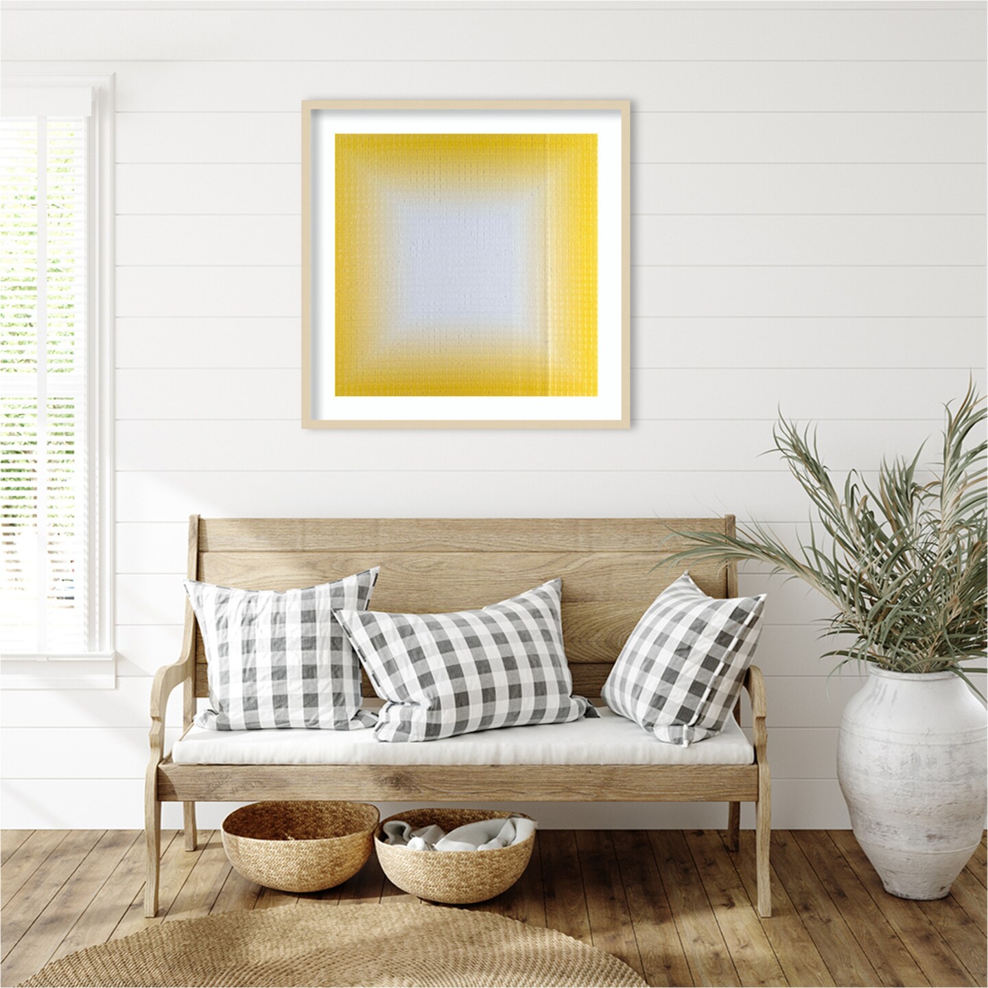 Stimulating Squares IV by Michael Willett Wood Framed Wall Art Print
