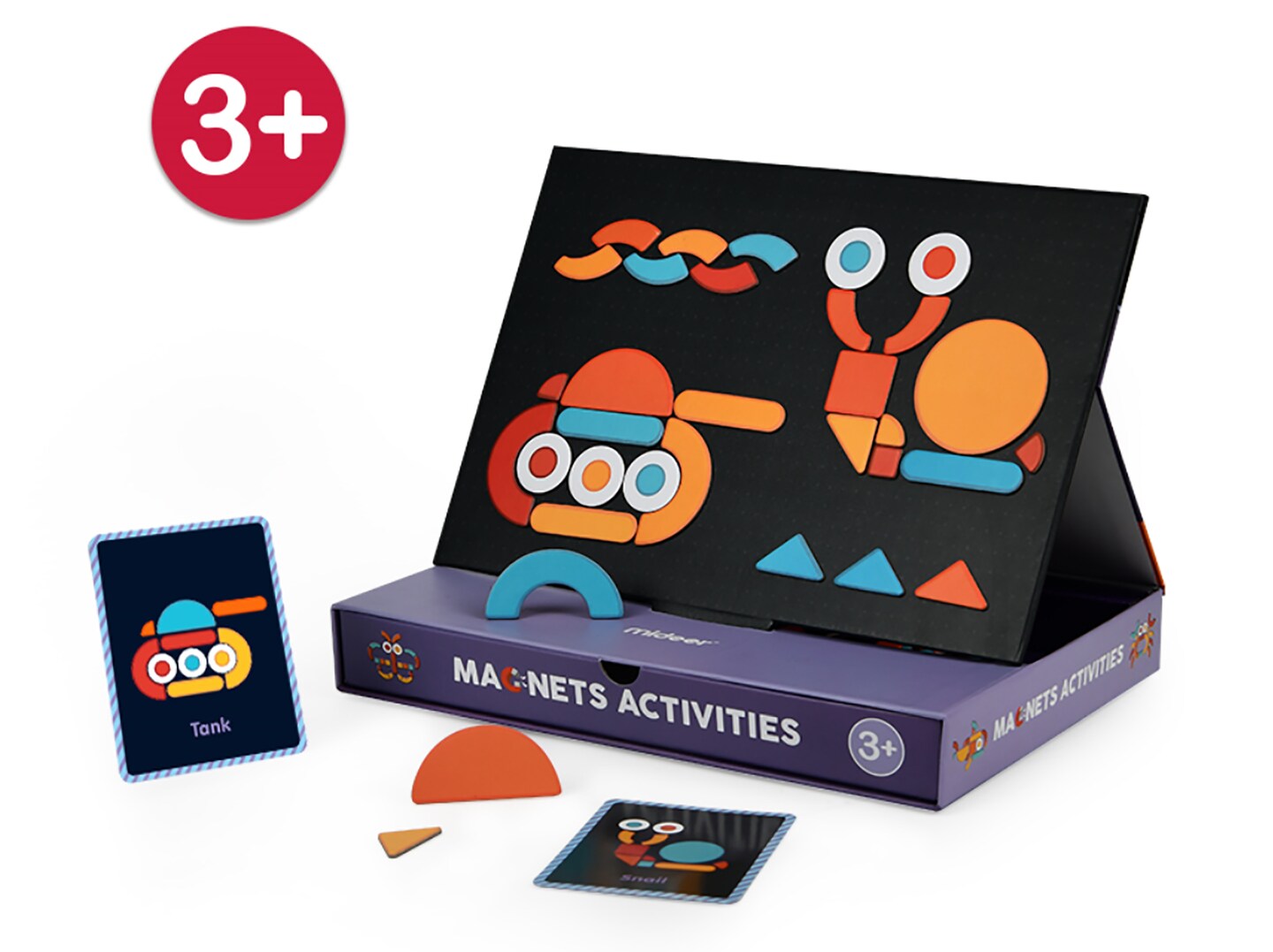 MiDeer Magnetic Jigsaw Puzzle 92 Pieces Imaginative Patterns Puzzle Board with Drawers