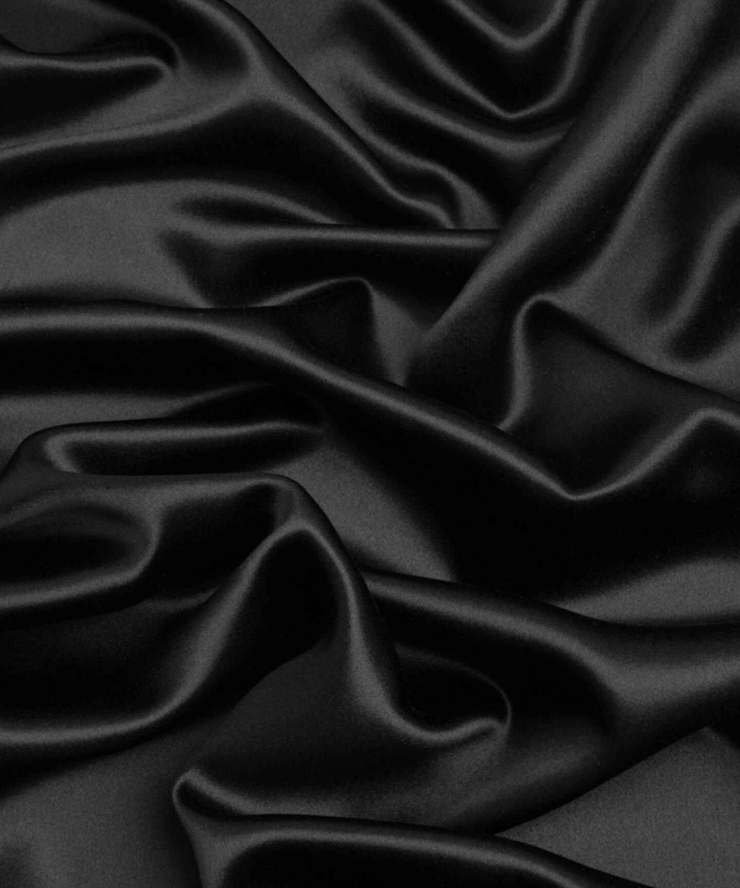 Black Stretch Charmeuse Satin Fabric by the Yard, 58" Wide Silky Lightweight Satin for Bridesmaid Dresses, Gowns, Lingerie