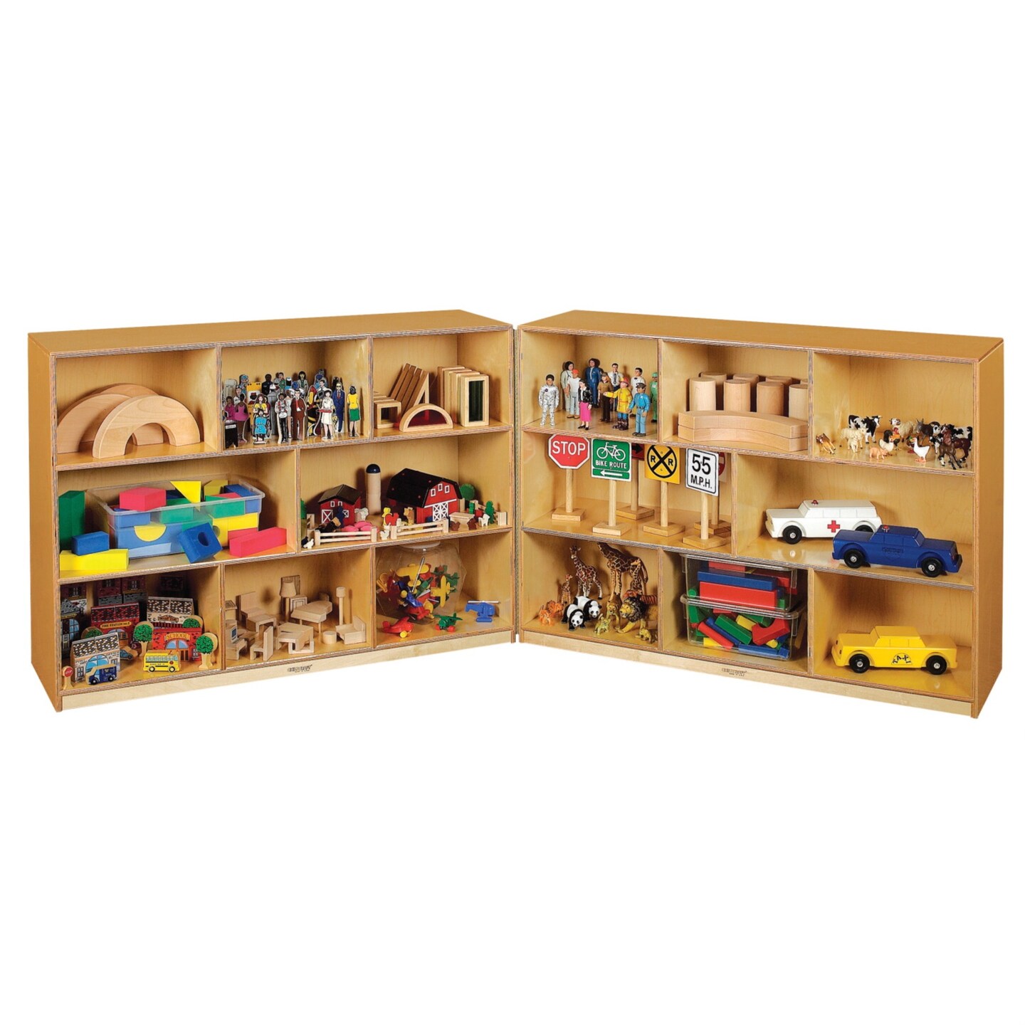 Childcraft Mobile Super-Sized Hide-Away Cabinet, 47-3/4 x 28-1/2 x 36 Inches