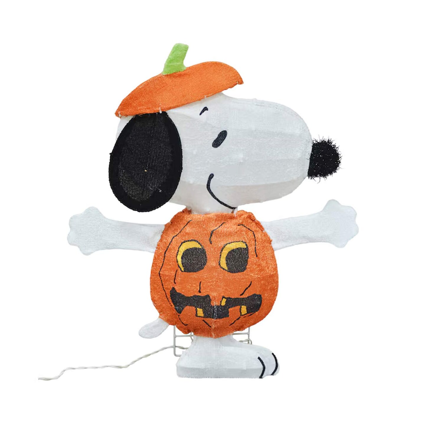 1.97 Ft Snoopy Jack-O-Lanterns Yard Stake Lighted Halloween Decoration