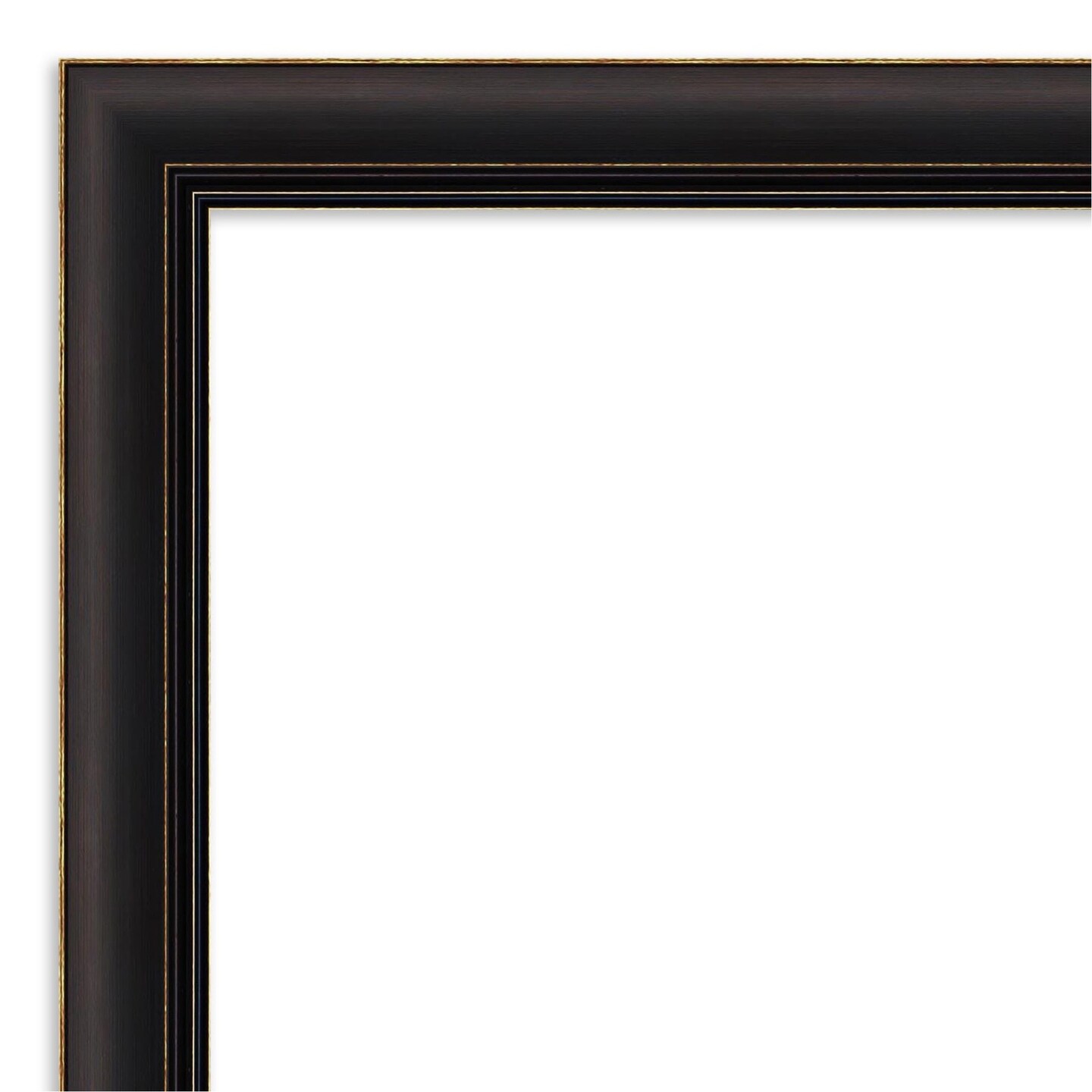 Amanti Art Mirror Makeover Bathroom Mirror Frame Border Kit - Fully Assembled Peel and Stick Frame - Mirror NOT Included - Trio Trim