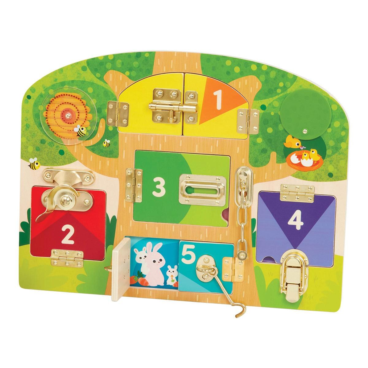Battat Wooden Lock &#x26; Latch Board