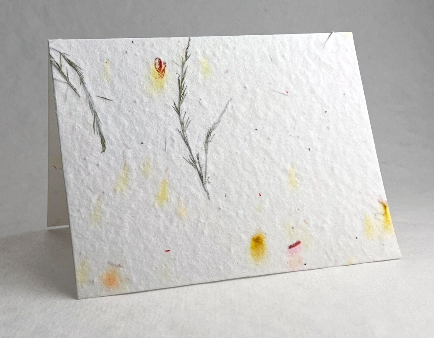 Wildflower Seed Paper A2 Folding Card - Cotton Paper Embedded with Petals Seeds - 4.25" x 5.5" - Set of 8 - With Envelopes and Guides - image19