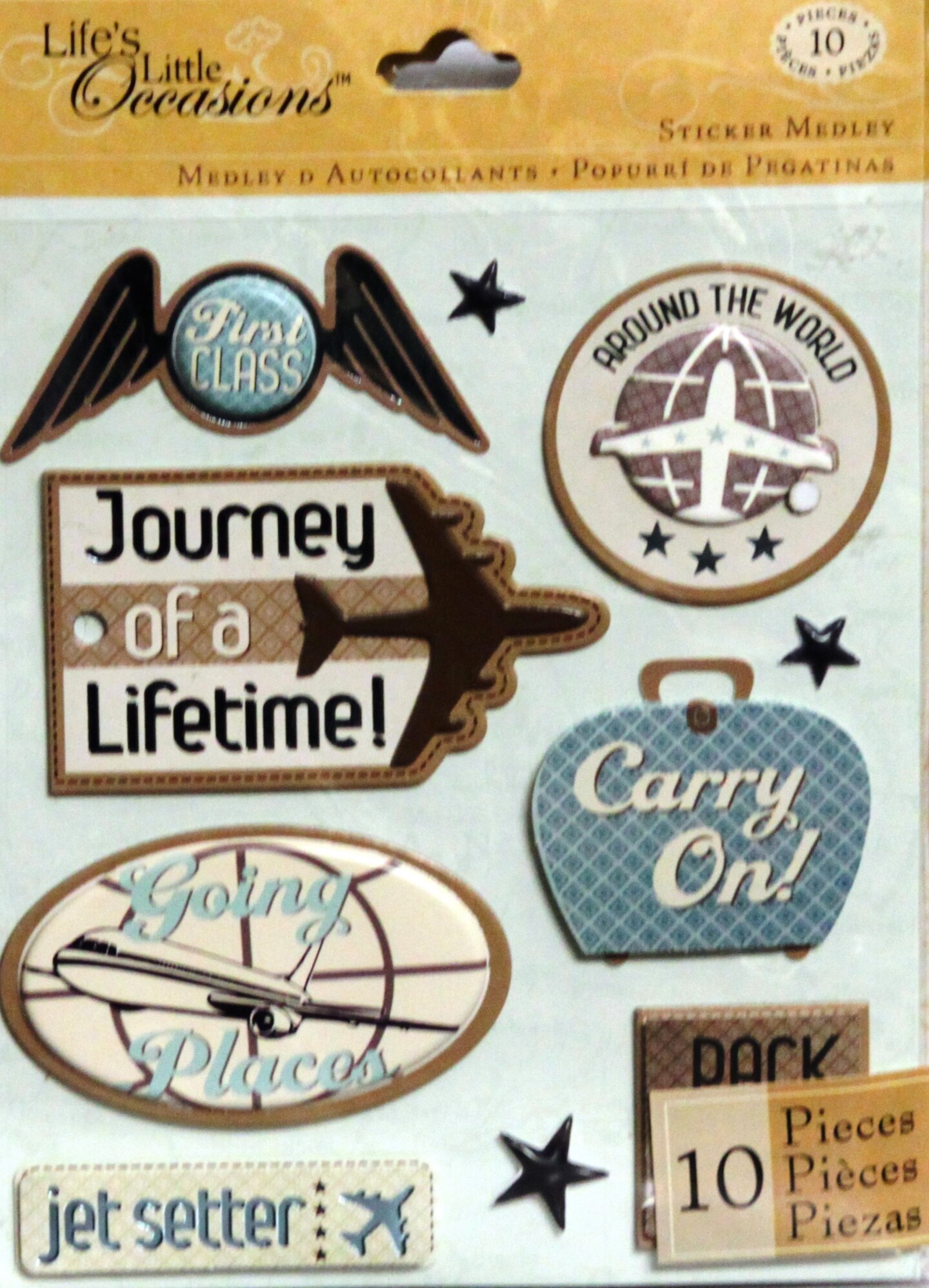 K &#x26; Company Life&#x27;s Little Occasions Traveling Dimensional Sticker Medley