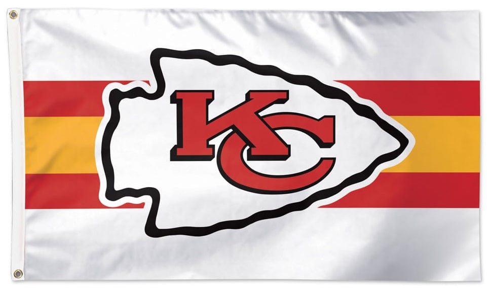 Kansas City Chiefs Flag 3x5 Away Stripe