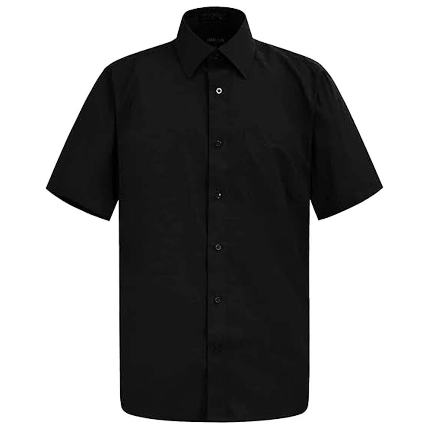 Black Slim Fit Short Sleeve Shirt
